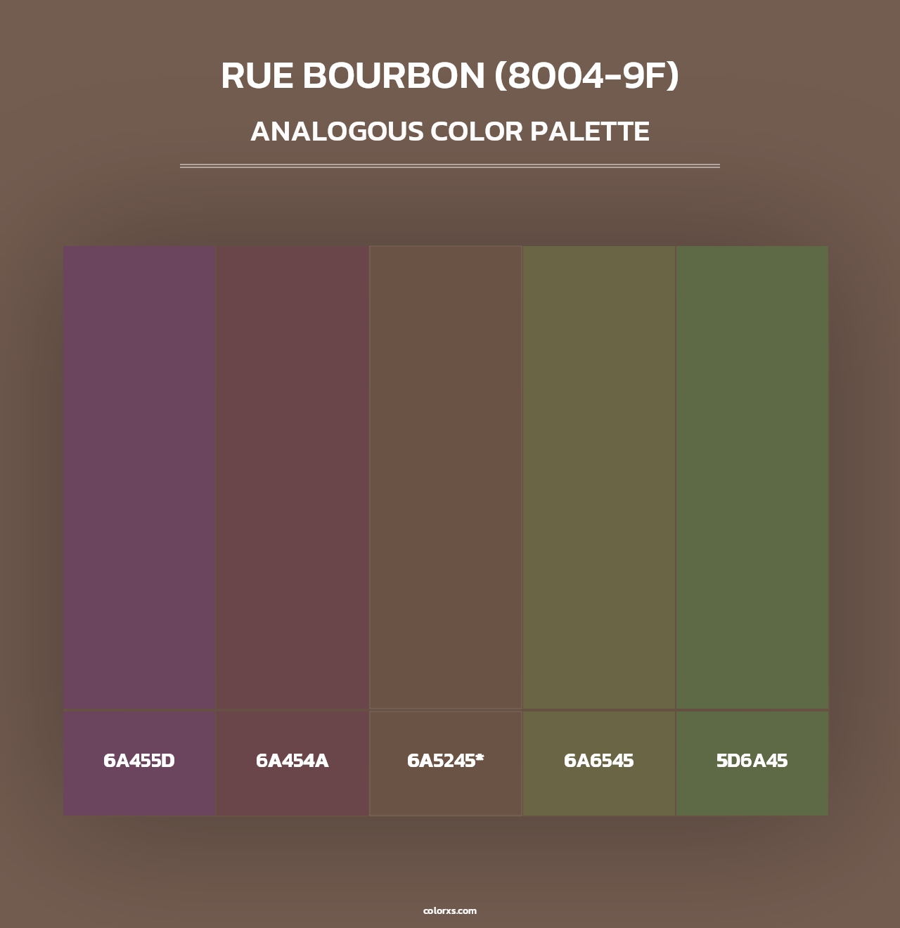 Rue Bourbon (8004-9F) - Analogous Color Palette