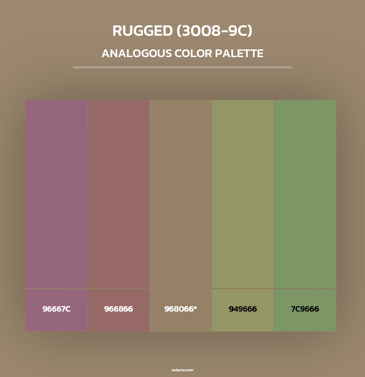 Rugged (3008-9C) - Analogous Color Palette