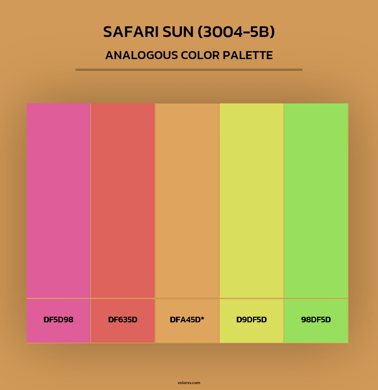 Safari Sun (3004-5B) - Analogous Color Palette