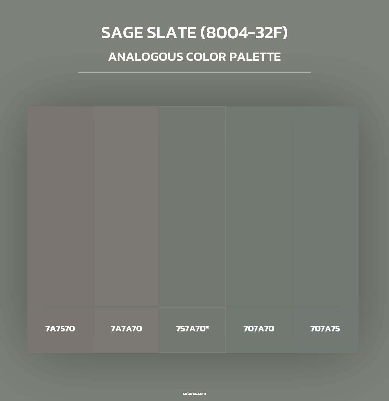 Sage Slate (8004-32F) - Analogous Color Palette