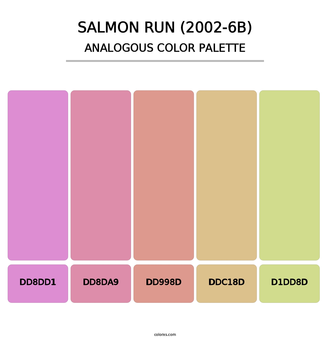 Salmon Run (2002-6B) - Analogous Color Palette