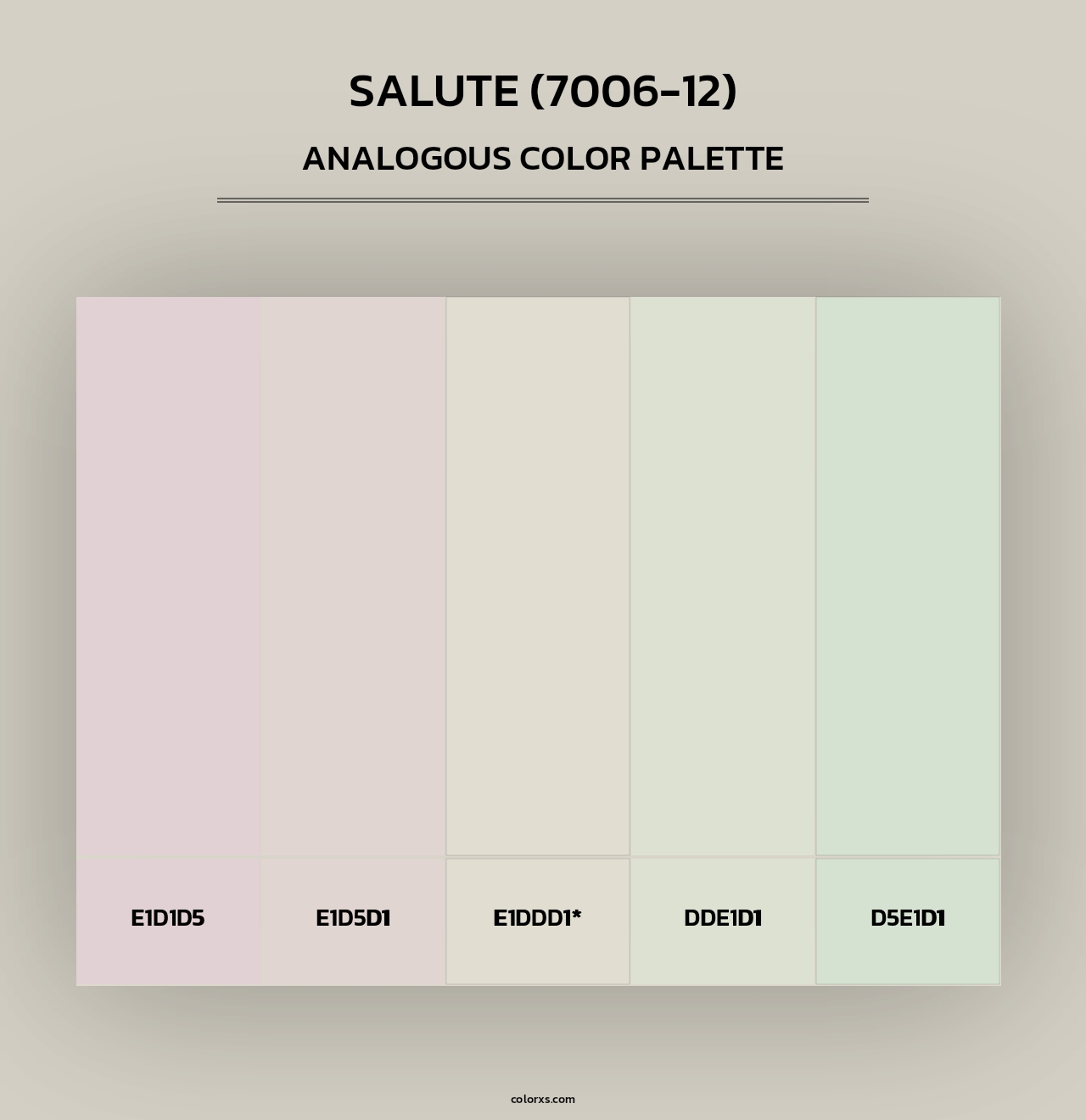 Salute (7006-12) - Analogous Color Palette