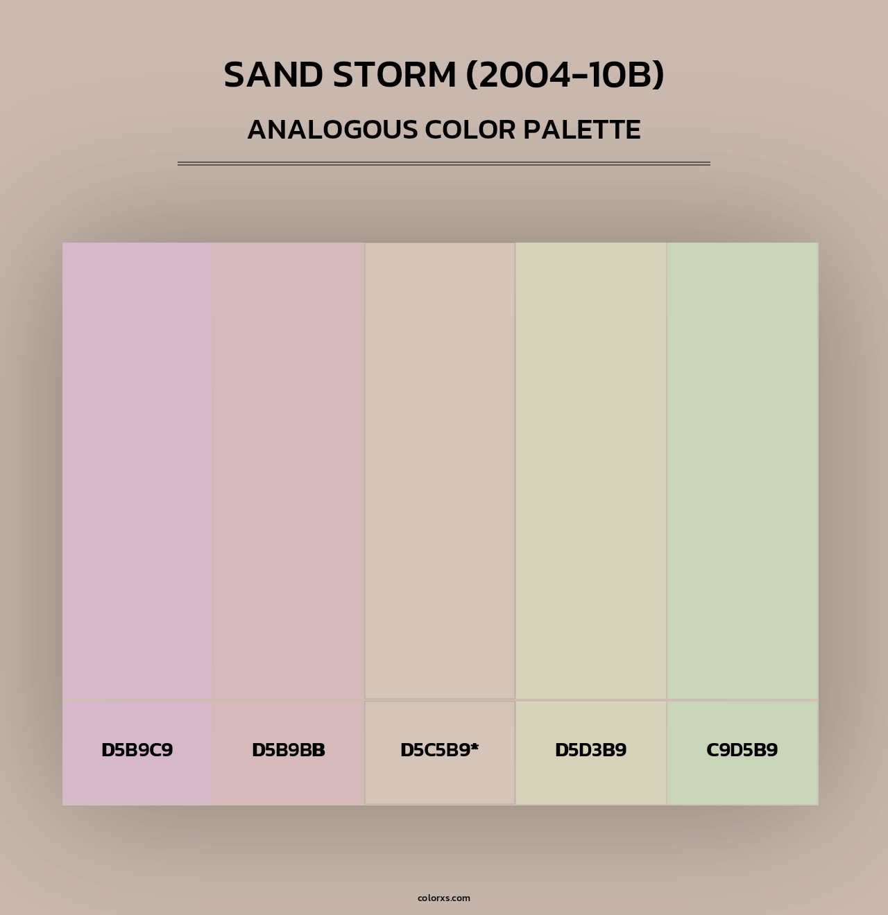 Sand Storm (2004-10B) - Analogous Color Palette