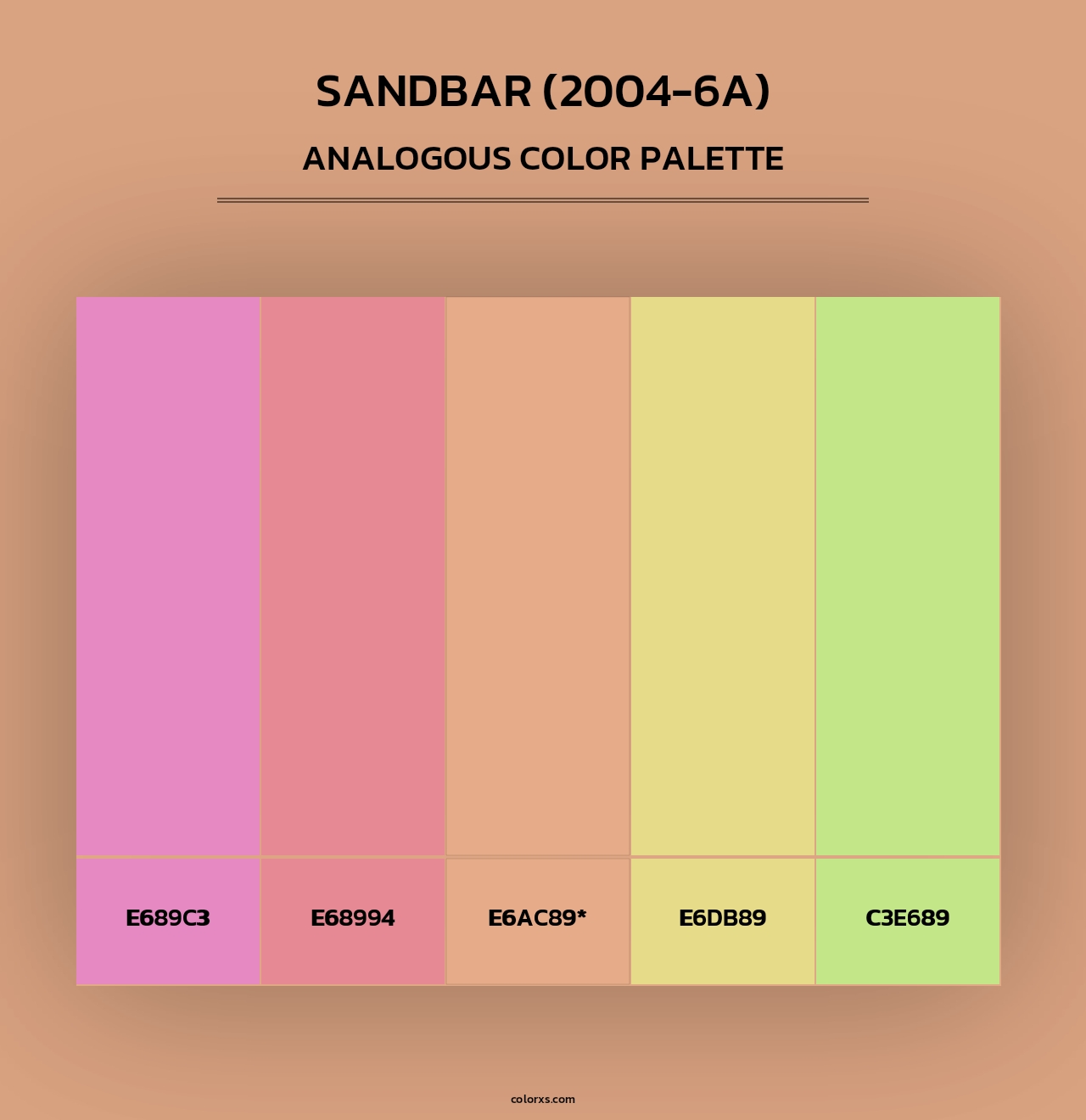 Sandbar (2004-6A) - Analogous Color Palette