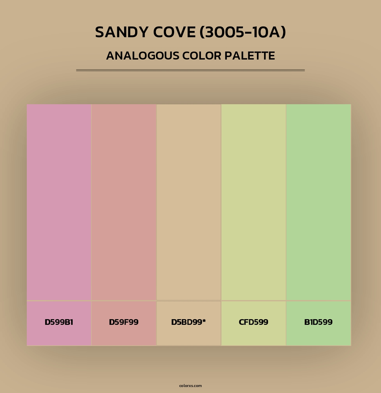 Sandy Cove (3005-10A) - Analogous Color Palette