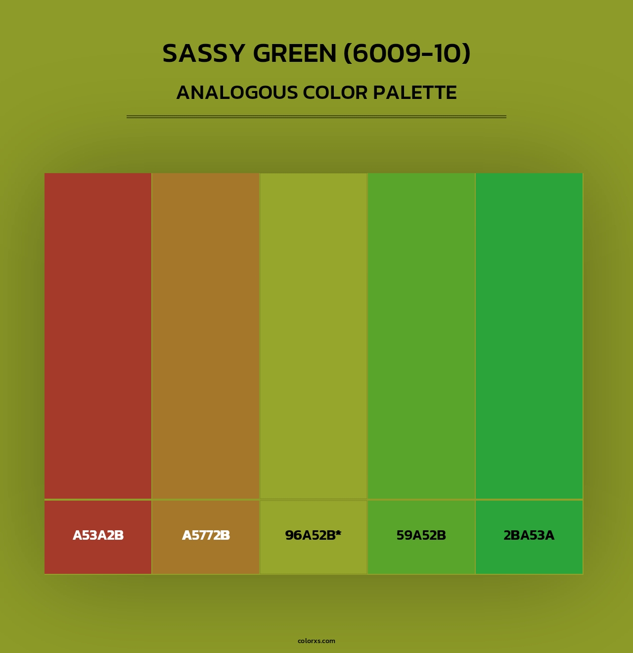 Sassy Green (6009-10) - Analogous Color Palette