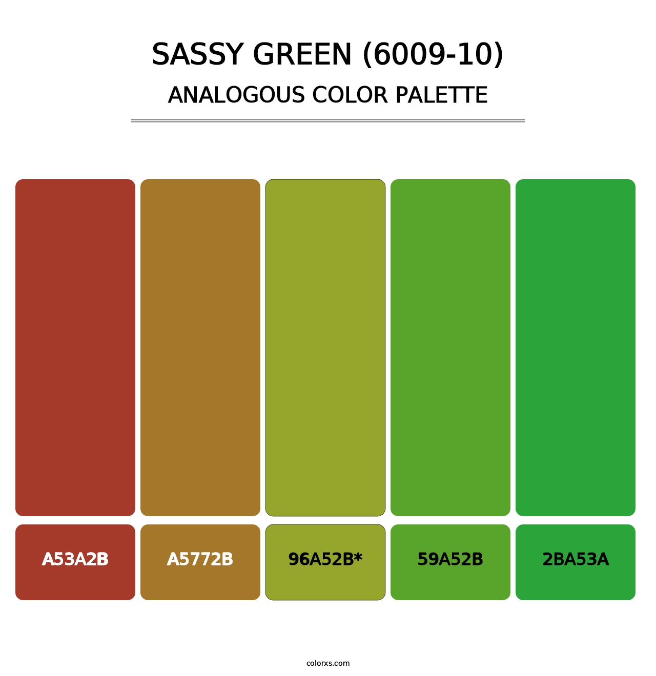 Sassy Green (6009-10) - Analogous Color Palette
