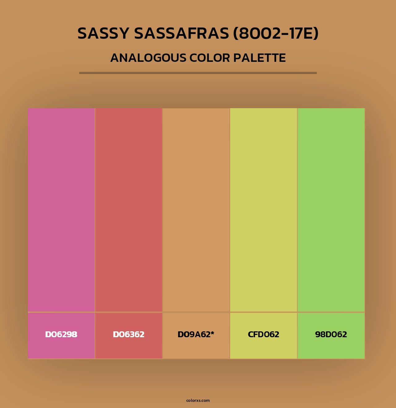 Sassy Sassafras (8002-17E) - Analogous Color Palette