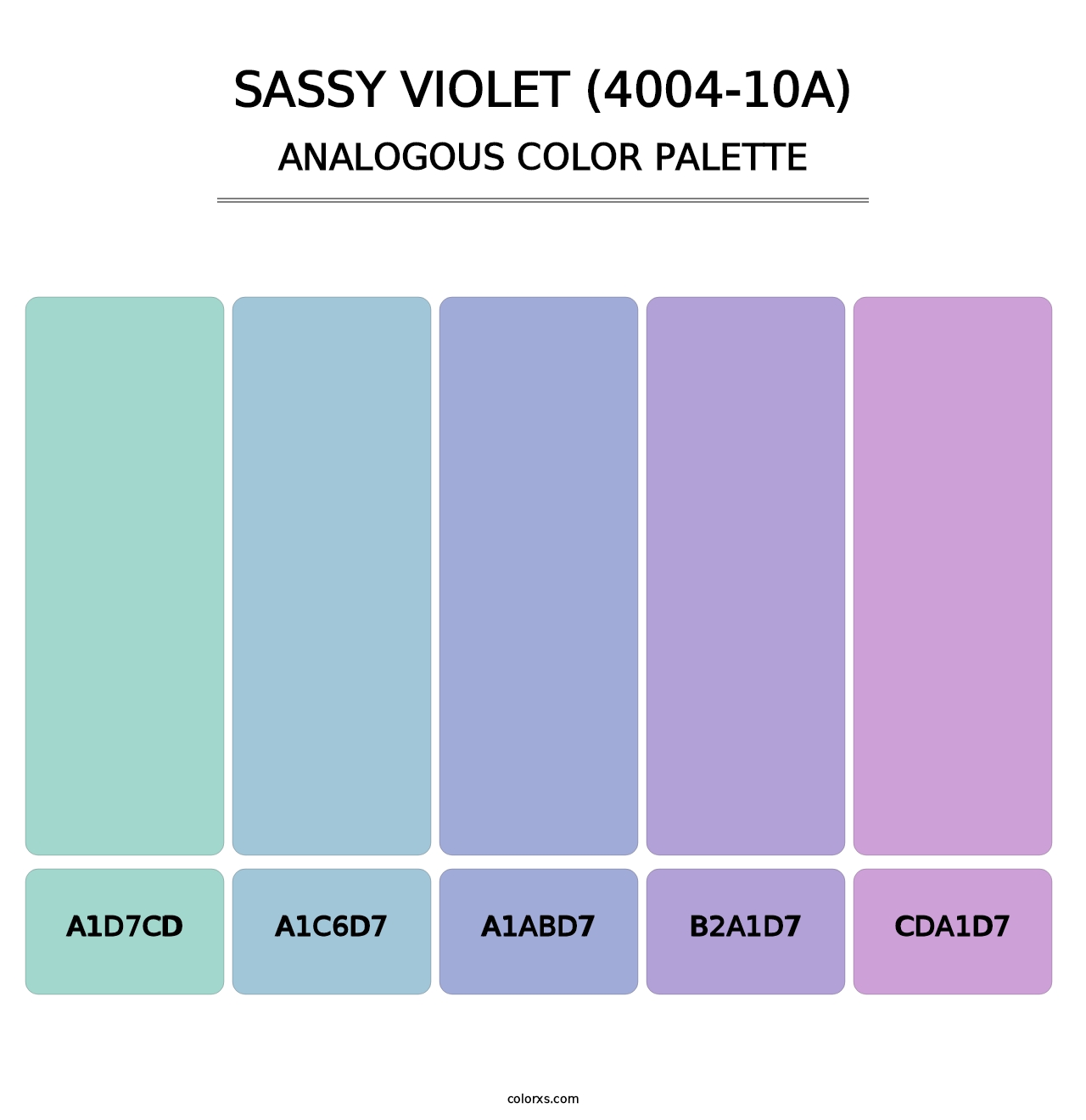 Sassy Violet (4004-10A) - Analogous Color Palette