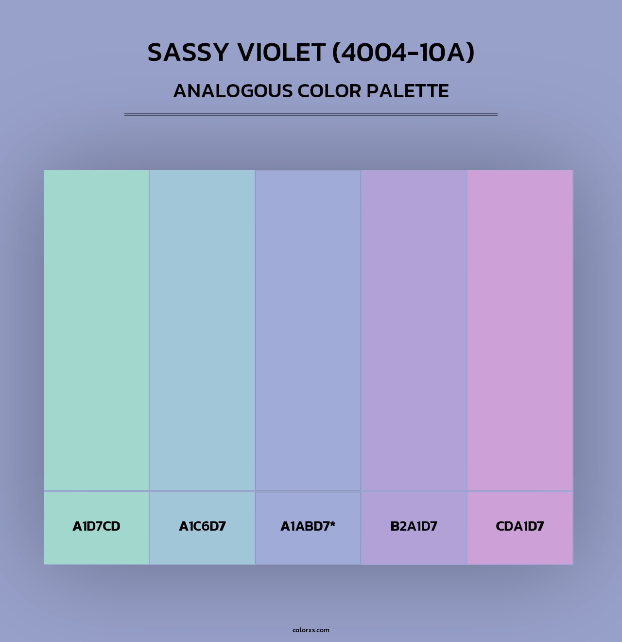 Sassy Violet (4004-10A) - Analogous Color Palette