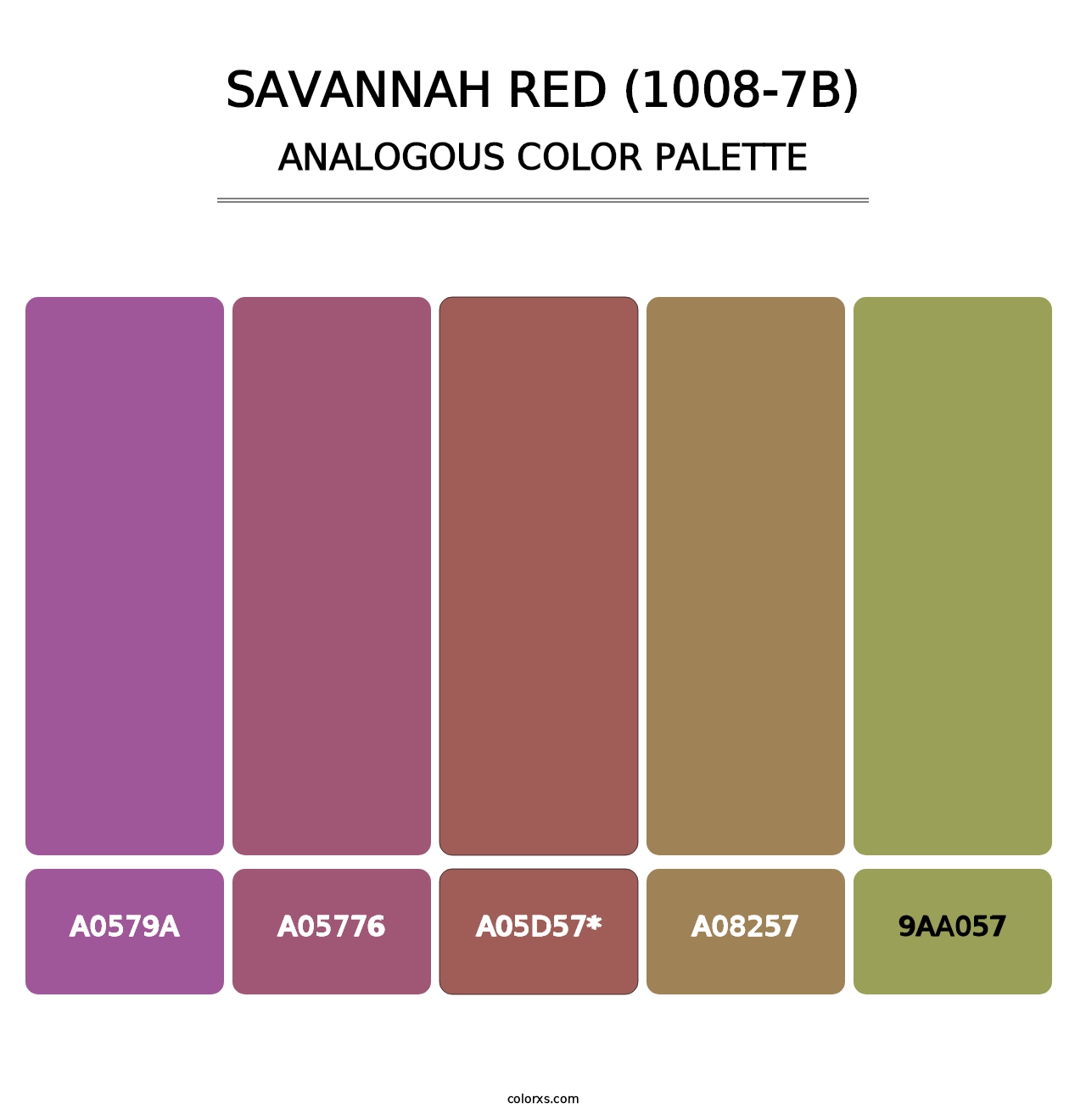 Savannah Red (1008-7B) - Analogous Color Palette