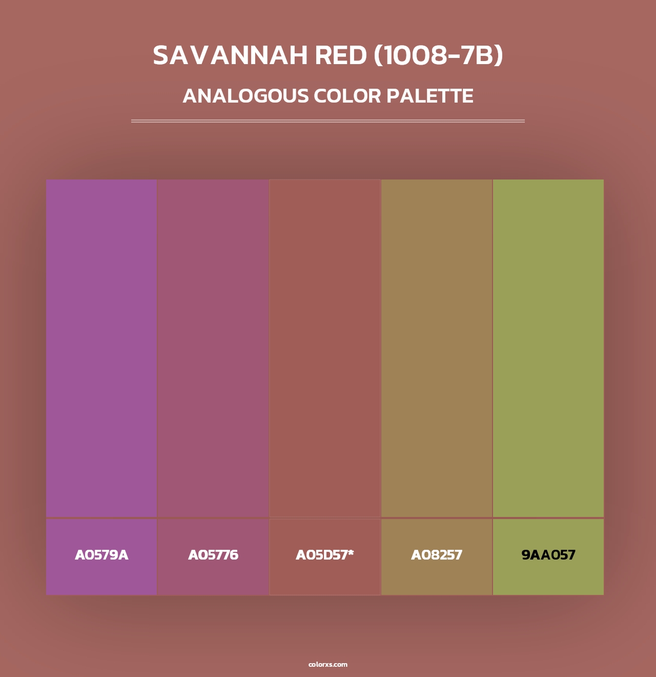 Savannah Red (1008-7B) - Analogous Color Palette