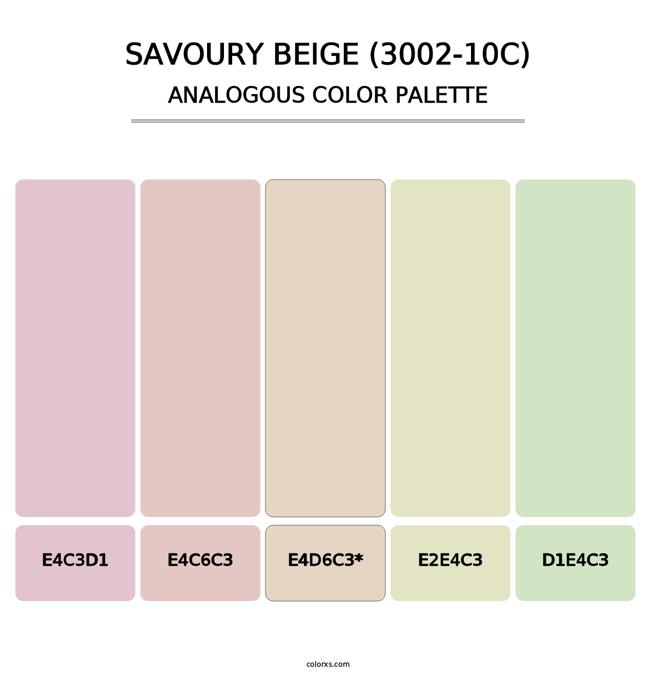 Savoury Beige (3002-10C) - Analogous Color Palette