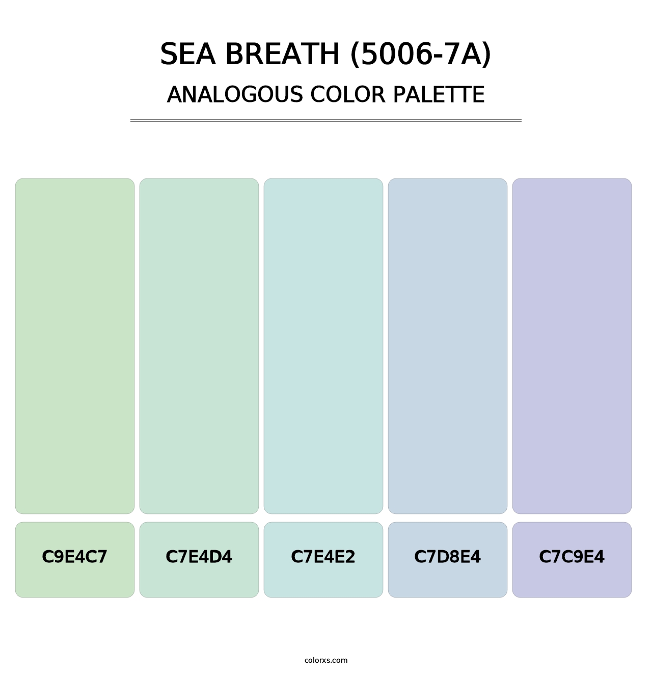 Sea Breath (5006-7A) - Analogous Color Palette