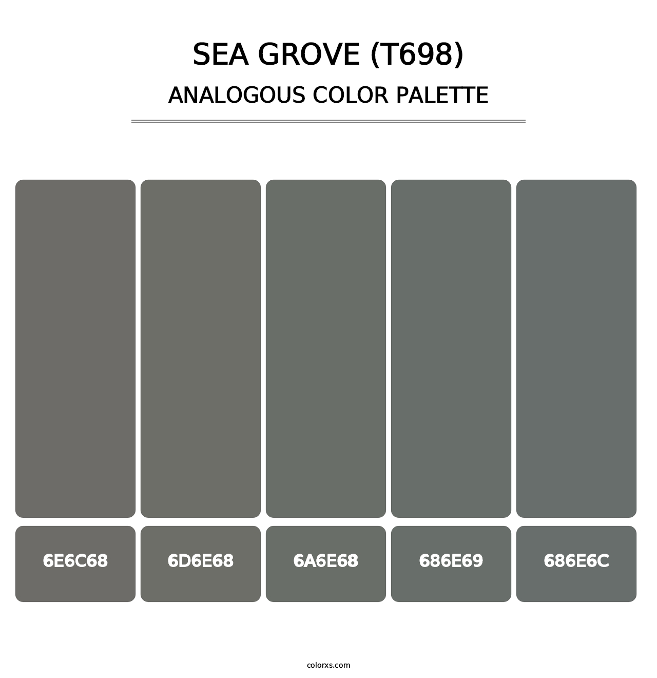 Sea Grove (T698) - Analogous Color Palette