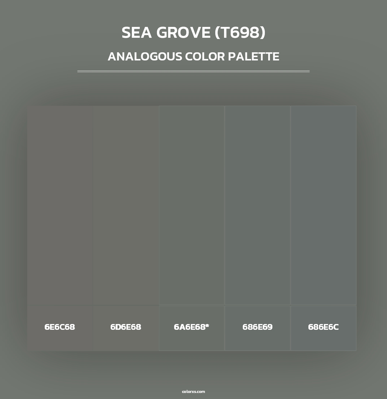 Sea Grove (T698) - Analogous Color Palette