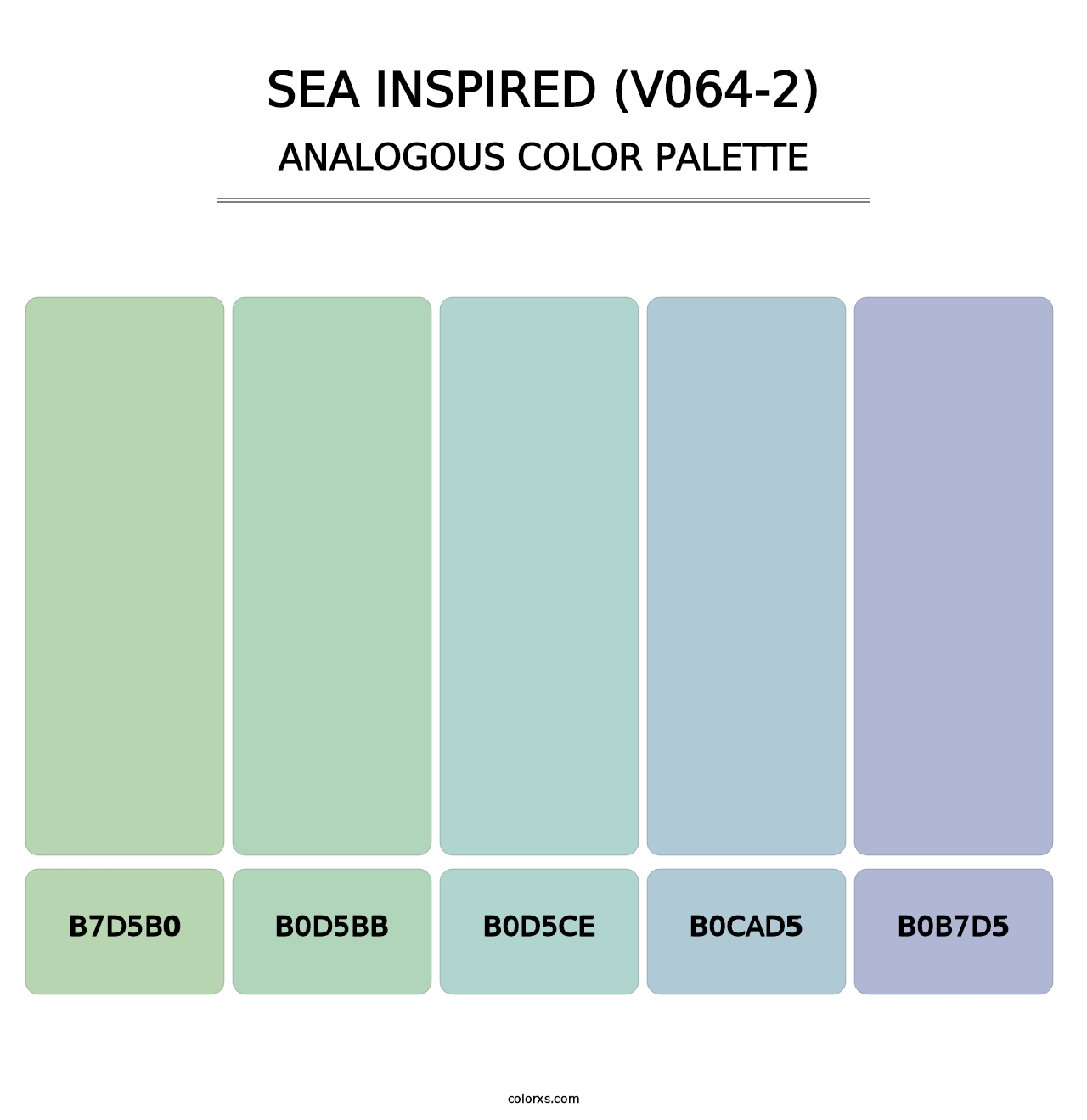 Sea Inspired (V064-2) - Analogous Color Palette