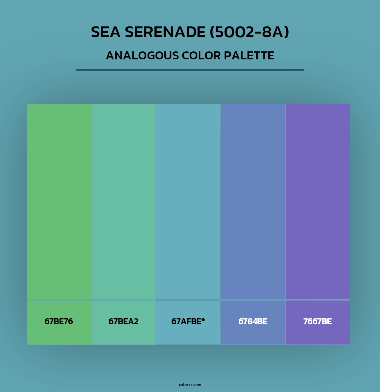 Sea Serenade (5002-8A) - Analogous Color Palette