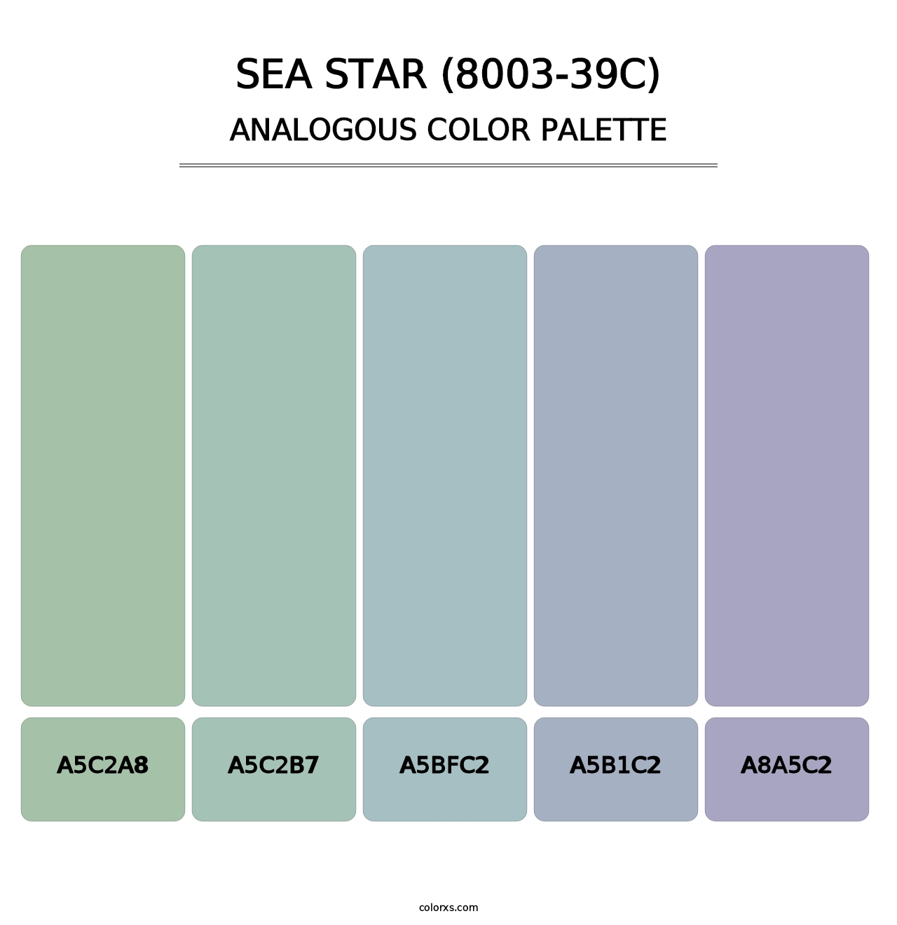 Sea Star (8003-39C) - Analogous Color Palette