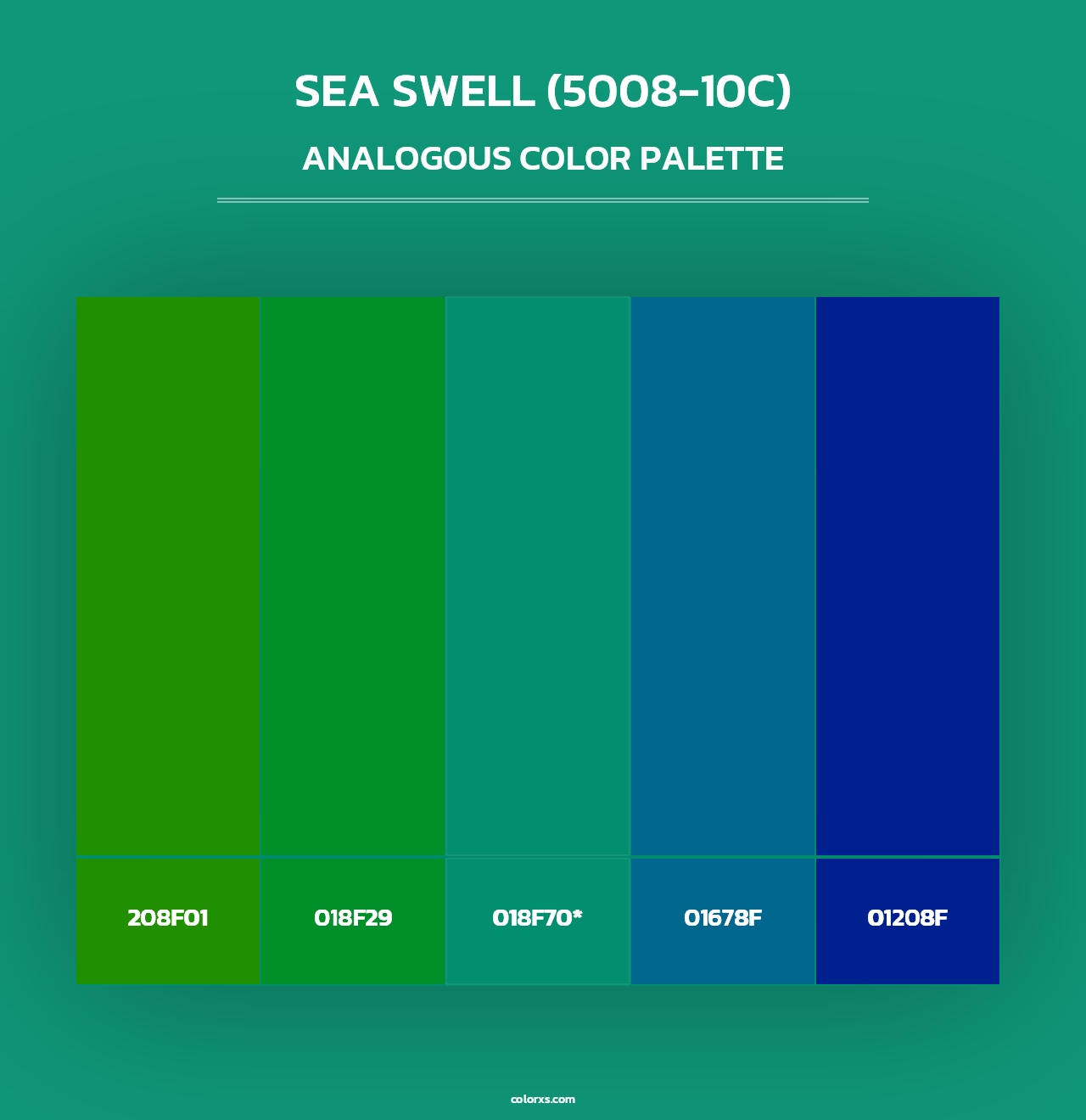 Sea Swell (5008-10C) - Analogous Color Palette