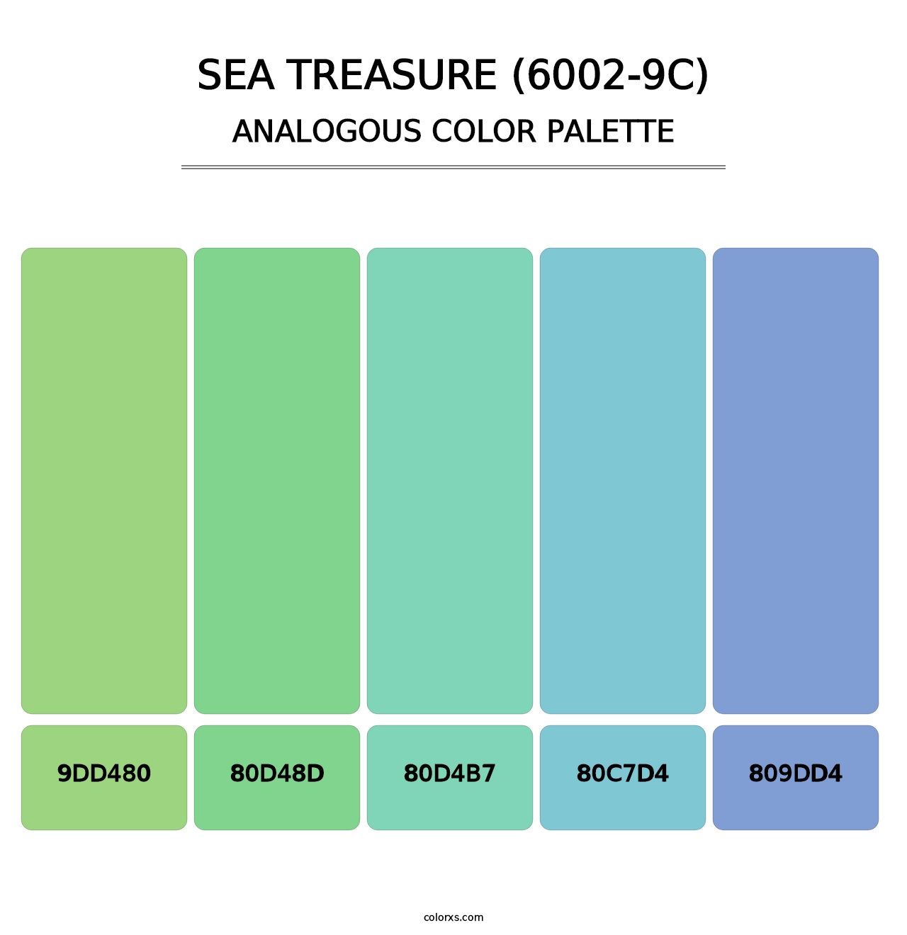 Sea Treasure (6002-9C) - Analogous Color Palette