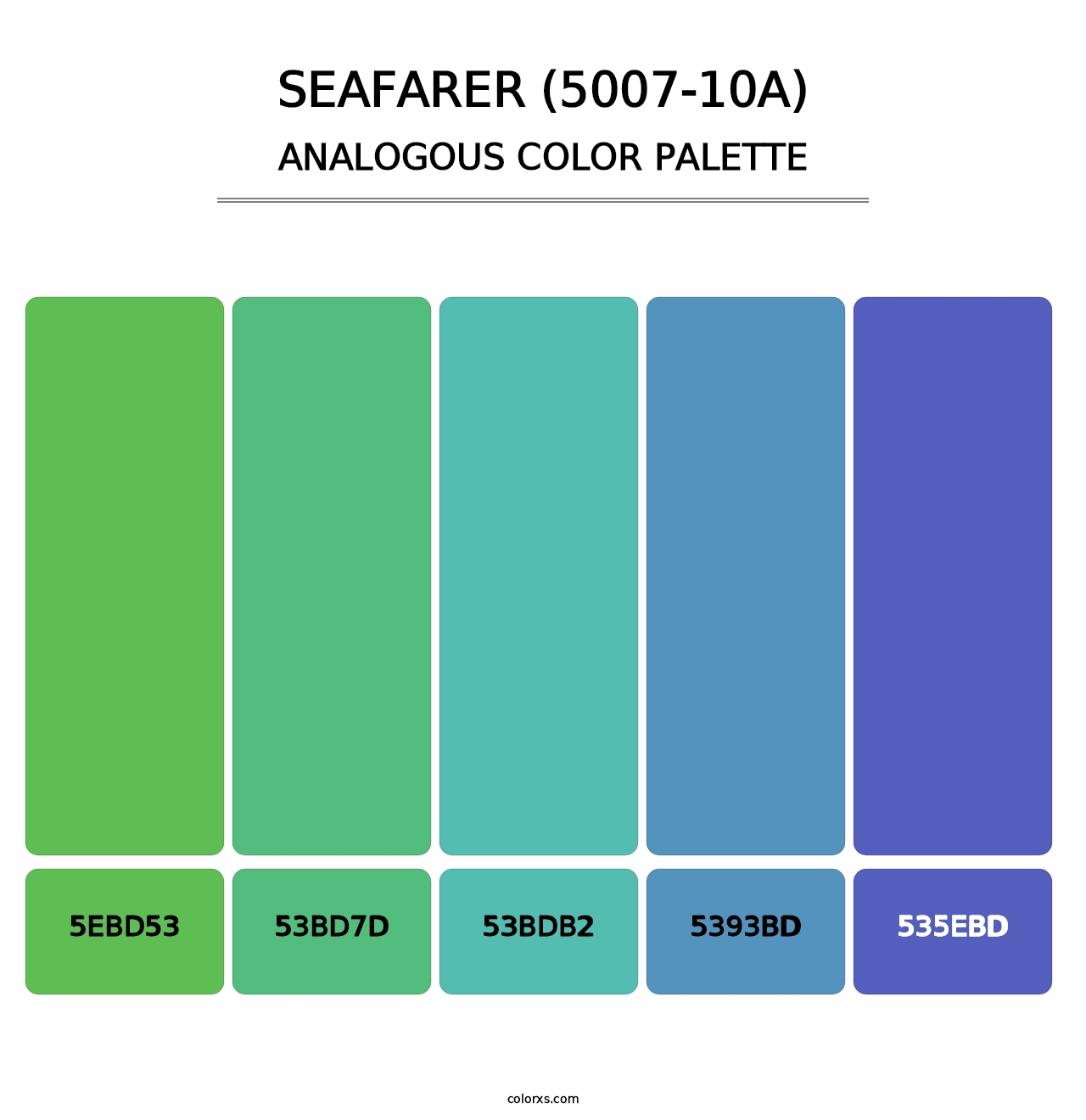 Seafarer (5007-10A) - Analogous Color Palette