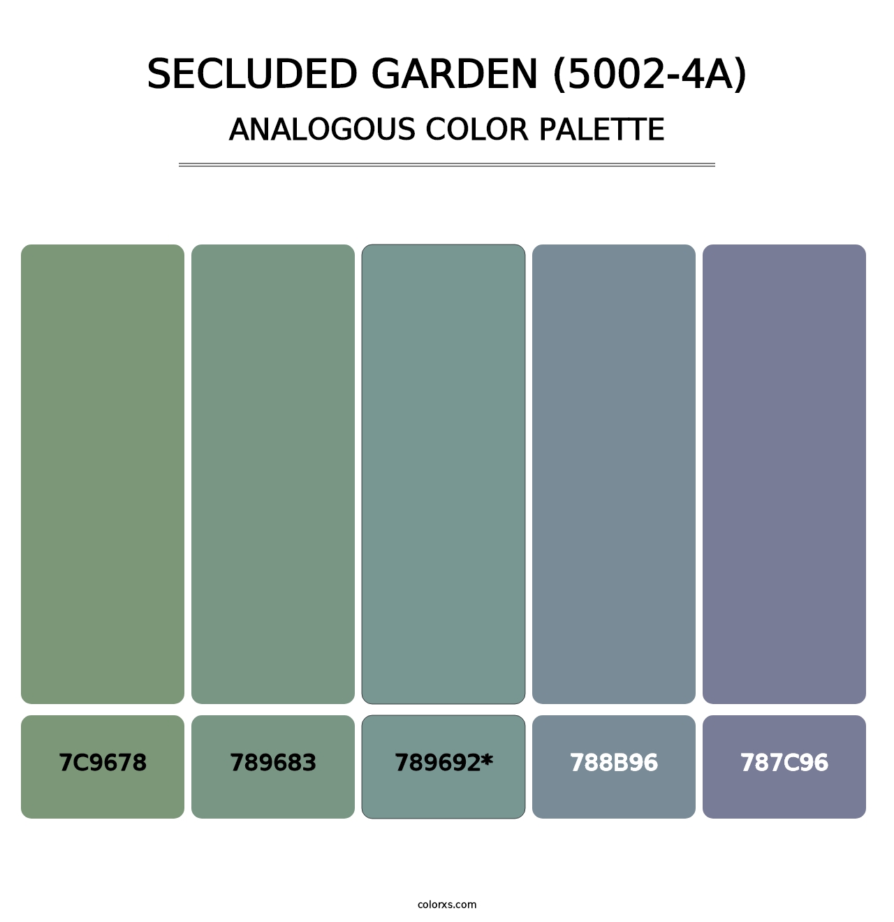 Secluded Garden (5002-4A) - Analogous Color Palette
