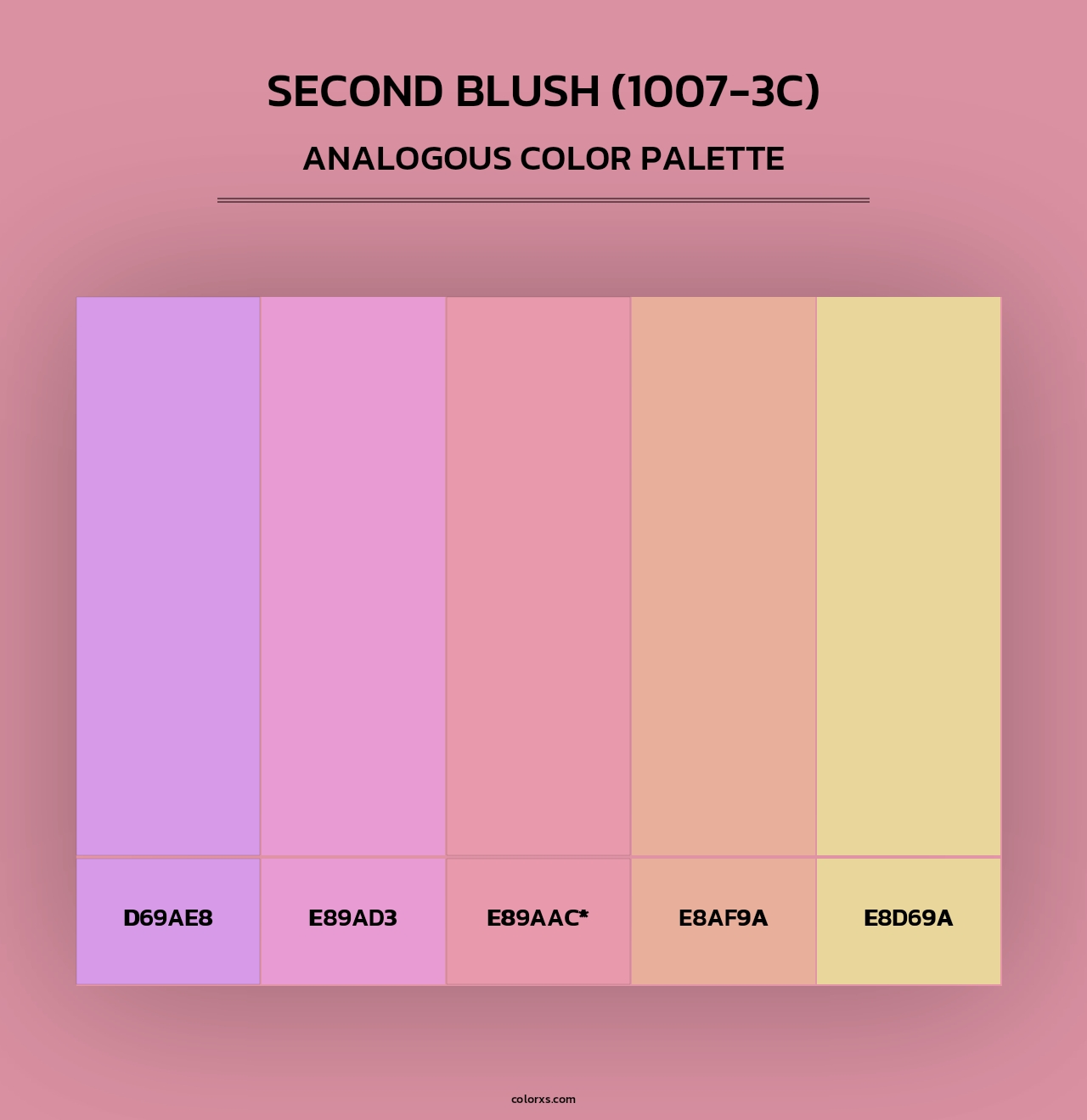 Second Blush (1007-3C) - Analogous Color Palette