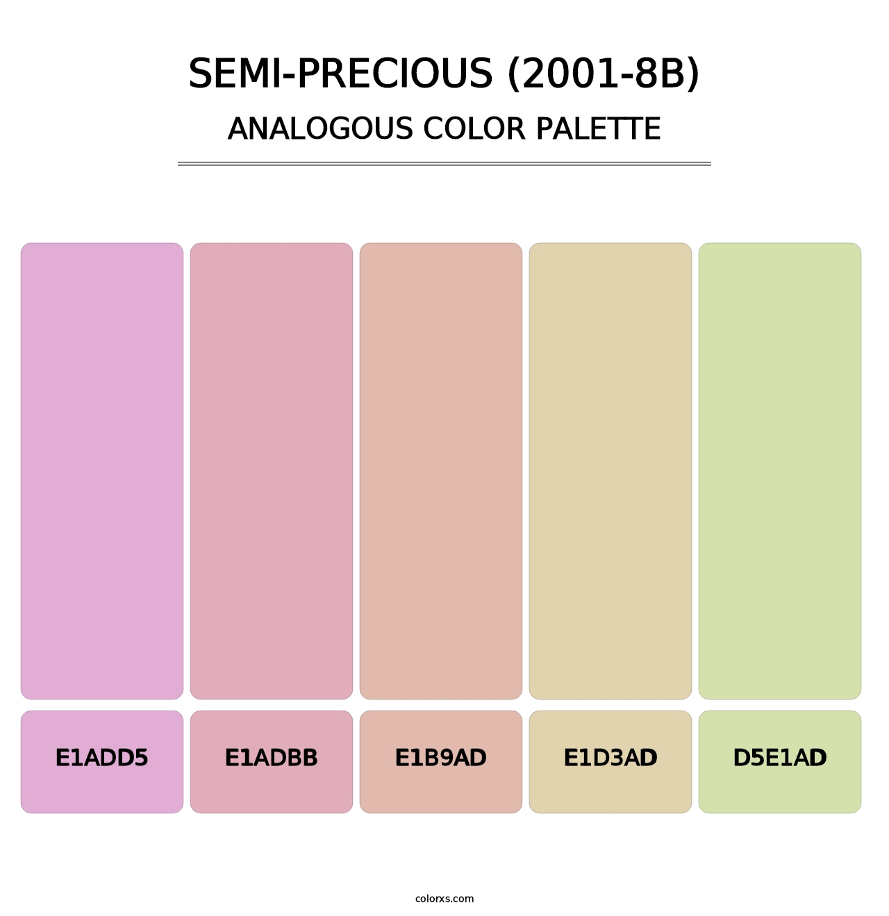 Semi-Precious (2001-8B) - Analogous Color Palette