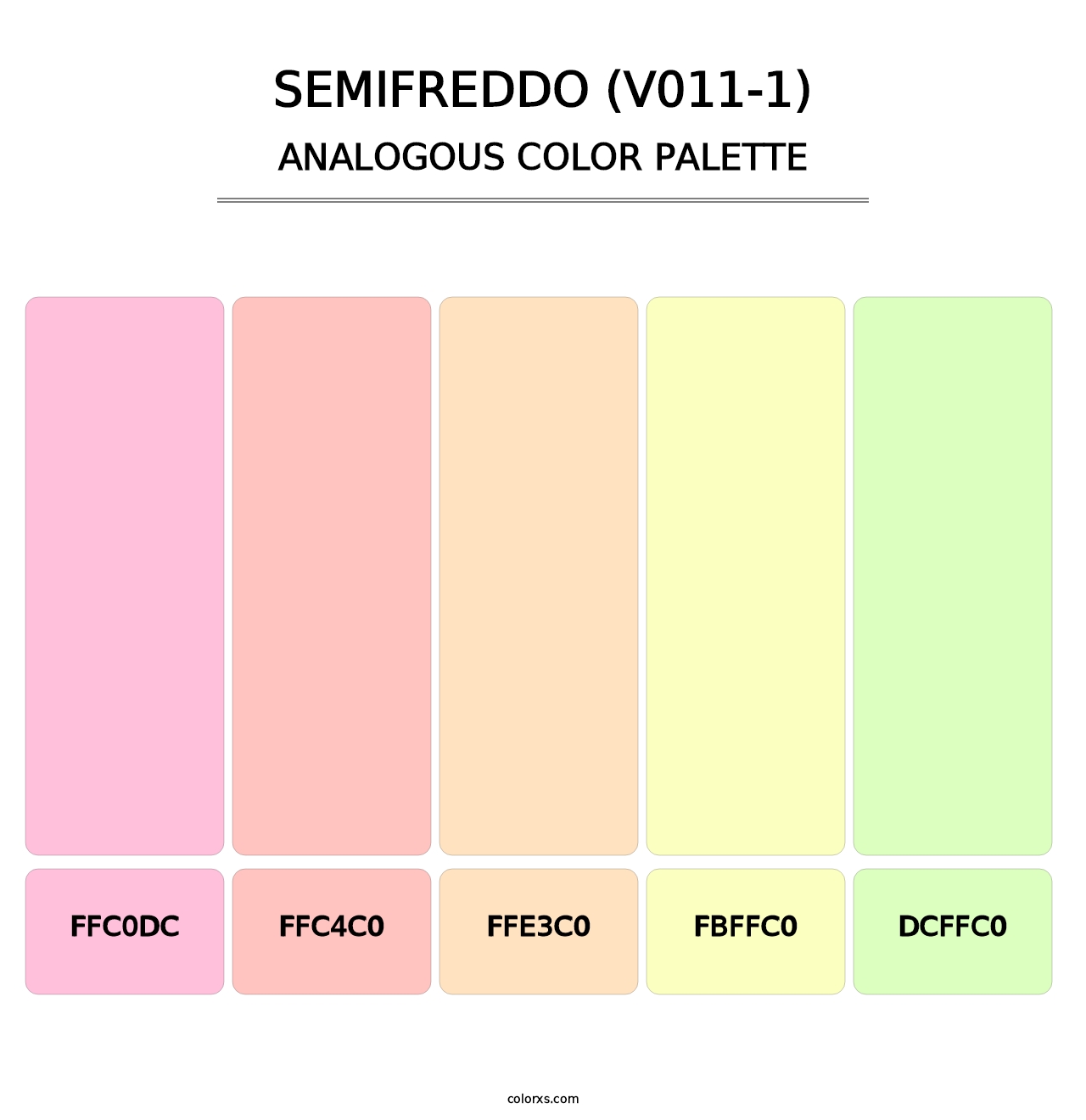 Semifreddo (V011-1) - Analogous Color Palette
