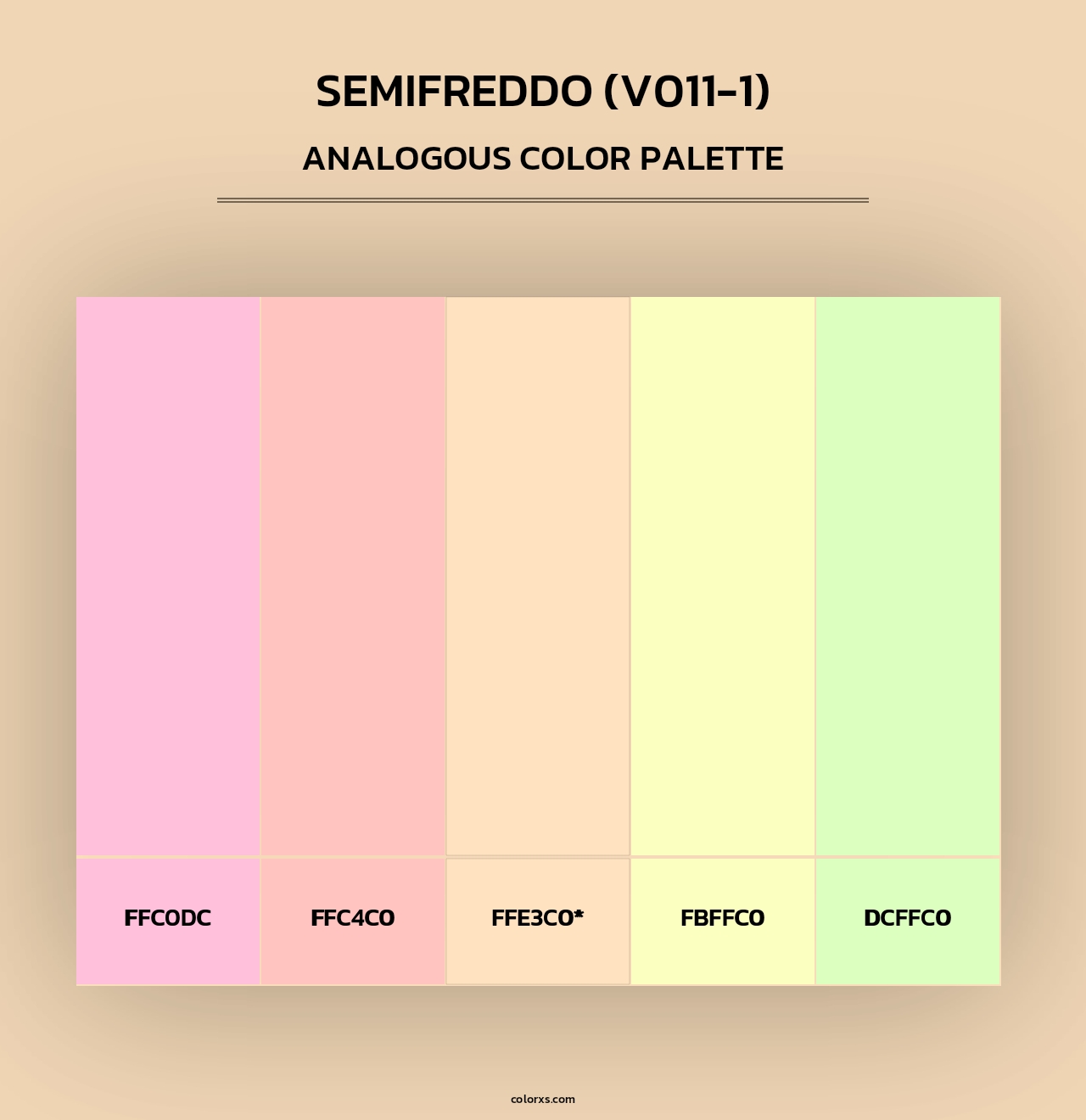 Semifreddo (V011-1) - Analogous Color Palette