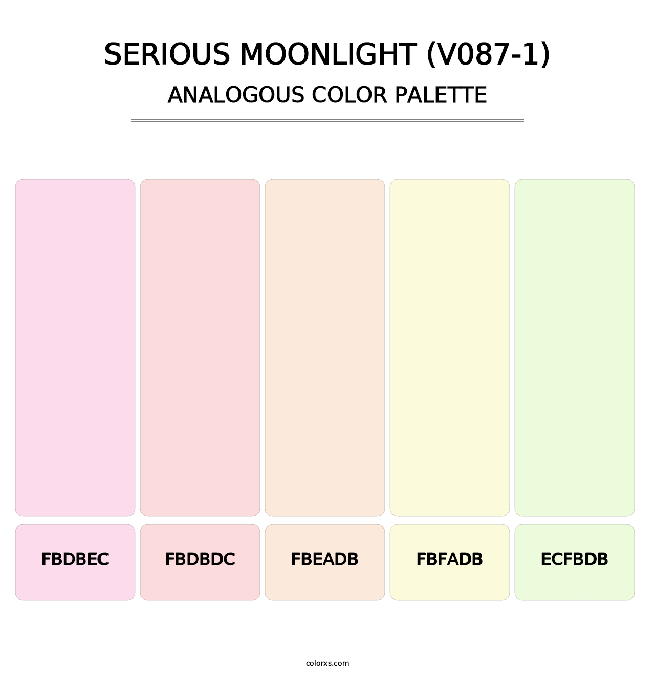 Serious Moonlight (V087-1) - Analogous Color Palette