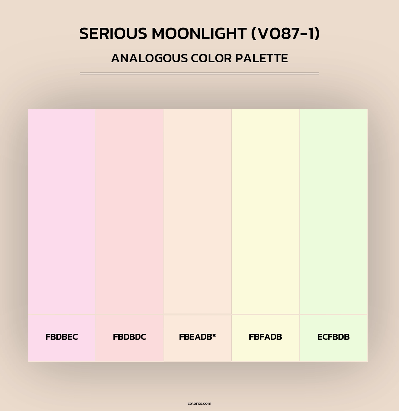 Serious Moonlight (V087-1) - Analogous Color Palette