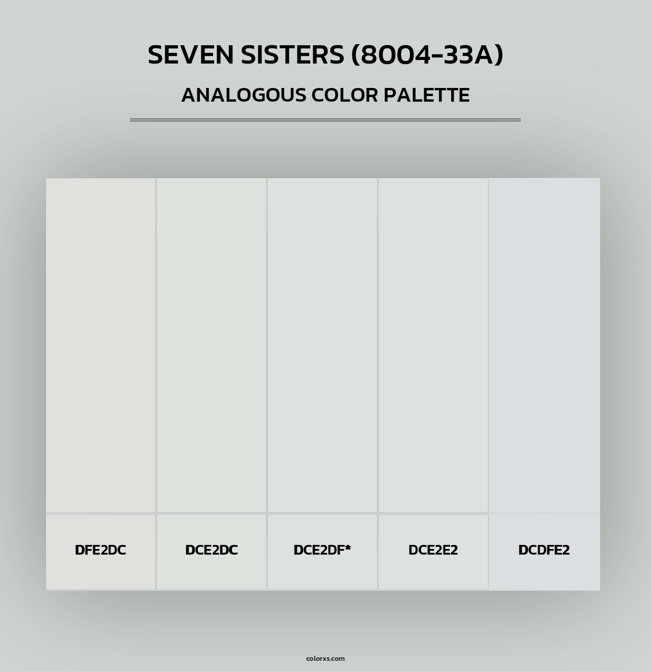Seven Sisters (8004-33A) - Analogous Color Palette