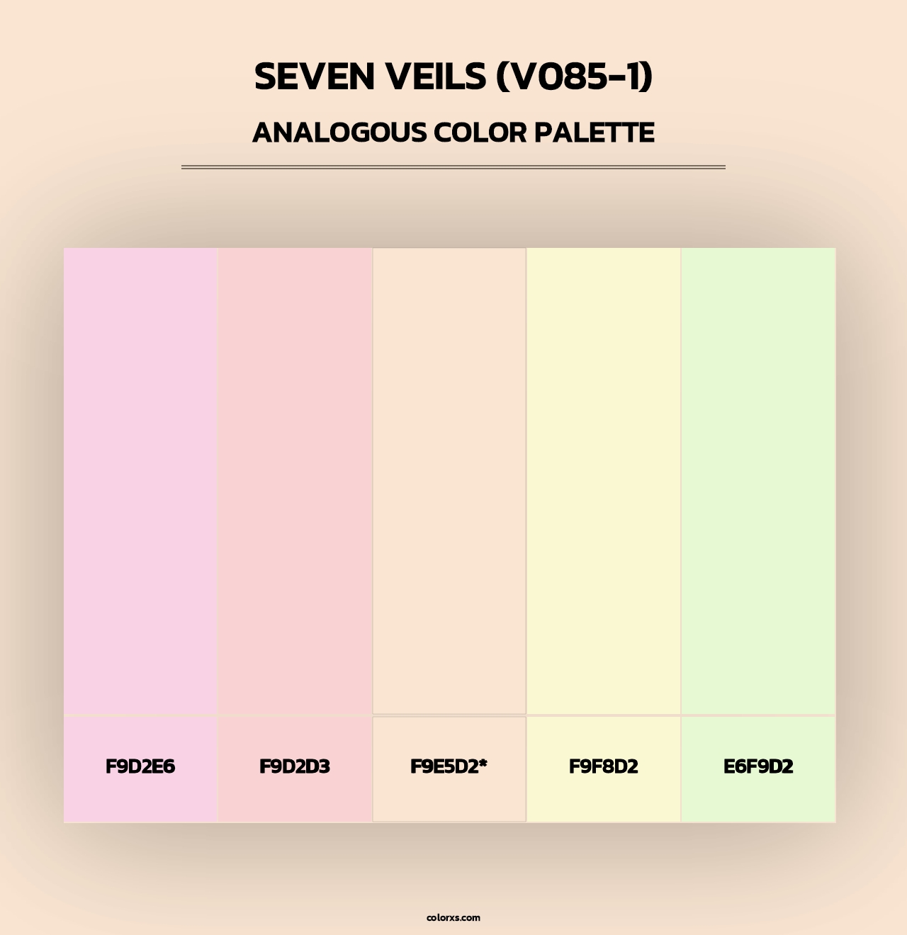 Seven Veils (V085-1) - Analogous Color Palette