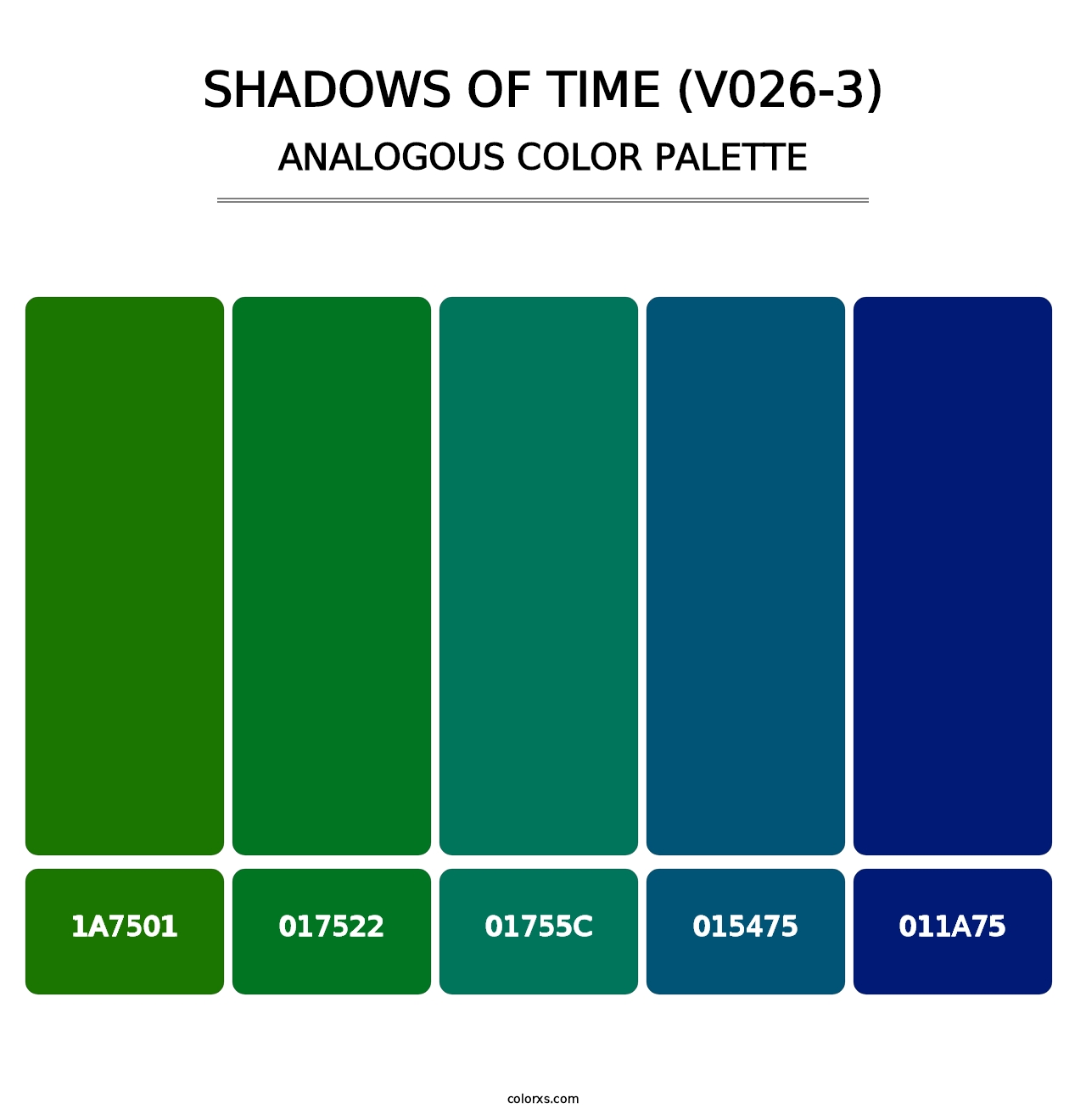 Shadows of Time (V026-3) - Analogous Color Palette