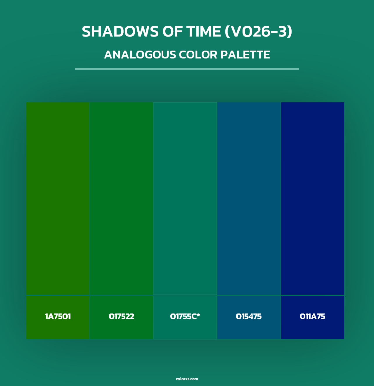 Shadows of Time (V026-3) - Analogous Color Palette