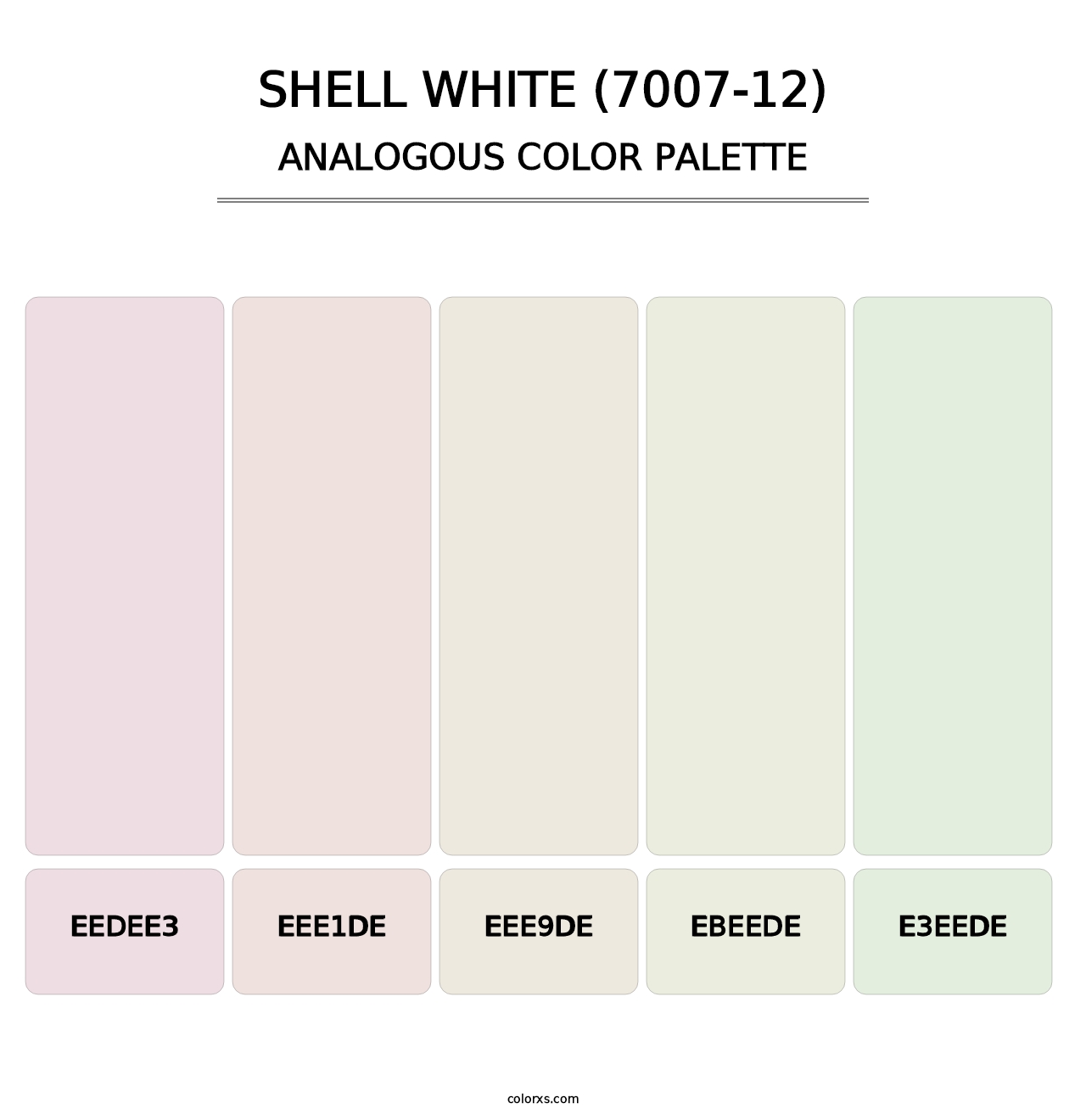 Shell White (7007-12) - Analogous Color Palette
