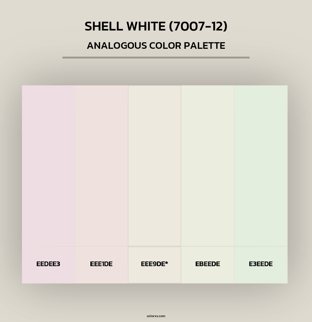 Shell White (7007-12) - Analogous Color Palette