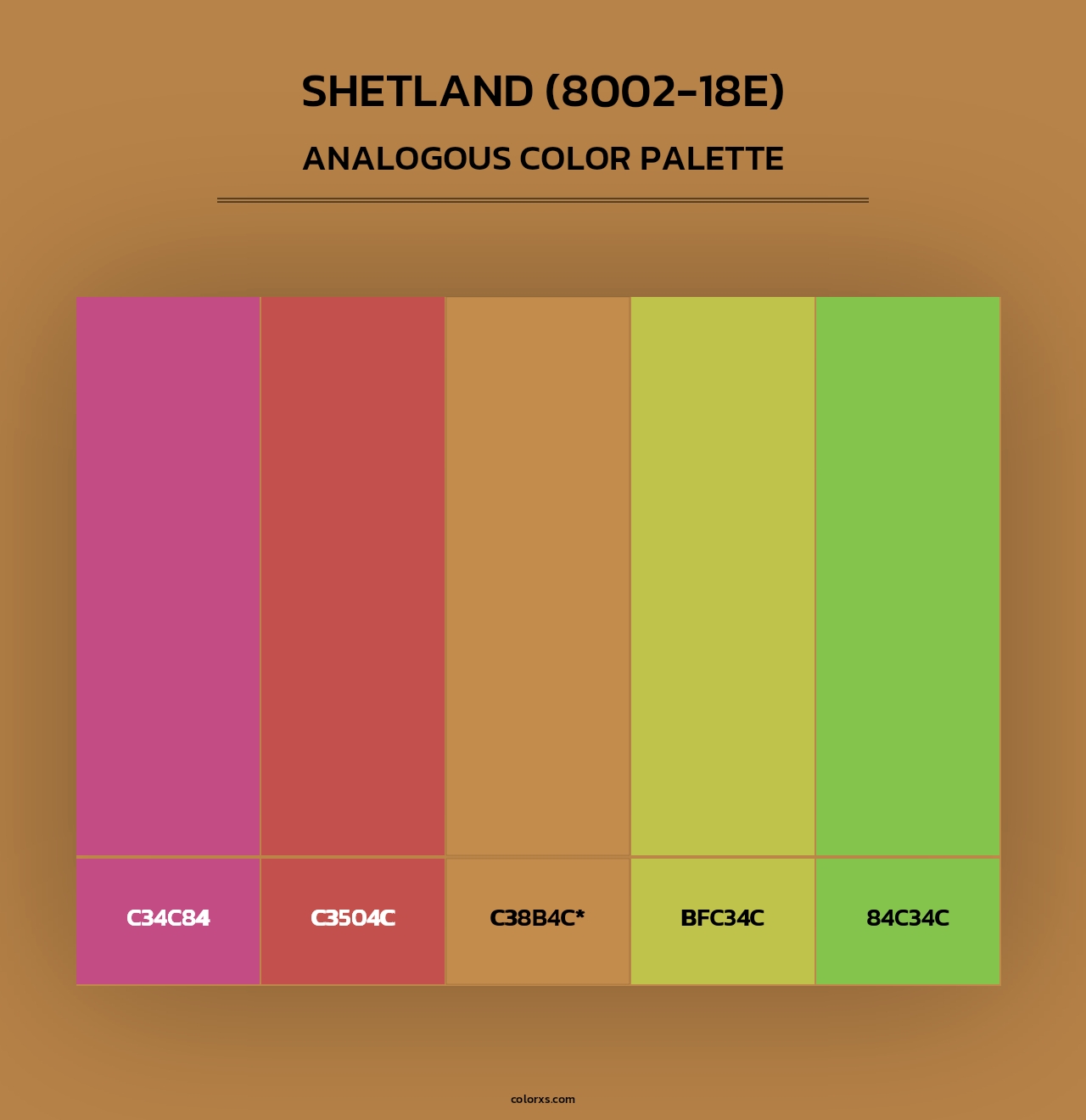 Shetland (8002-18E) - Analogous Color Palette