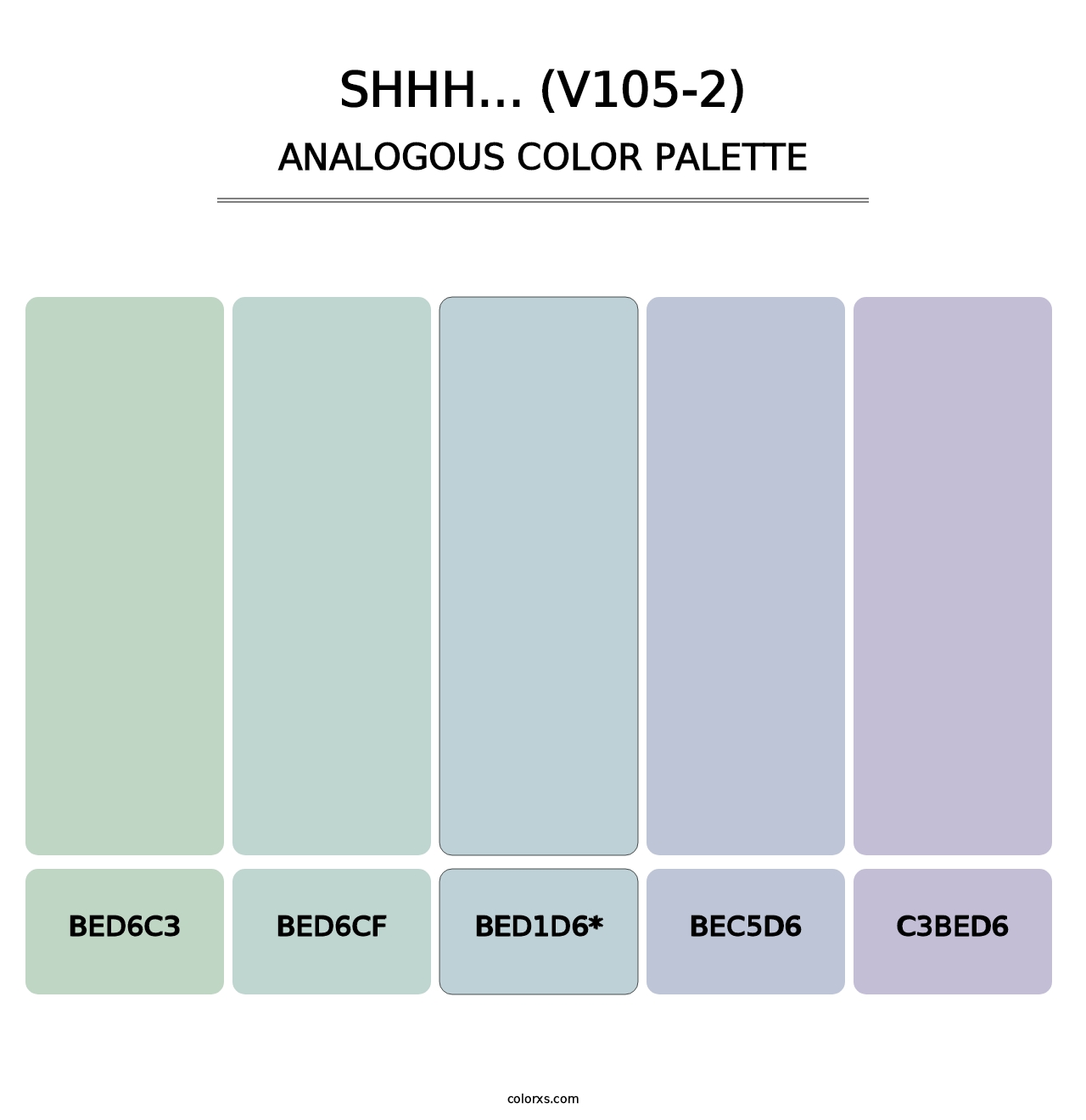 Shhh… (V105-2) - Analogous Color Palette