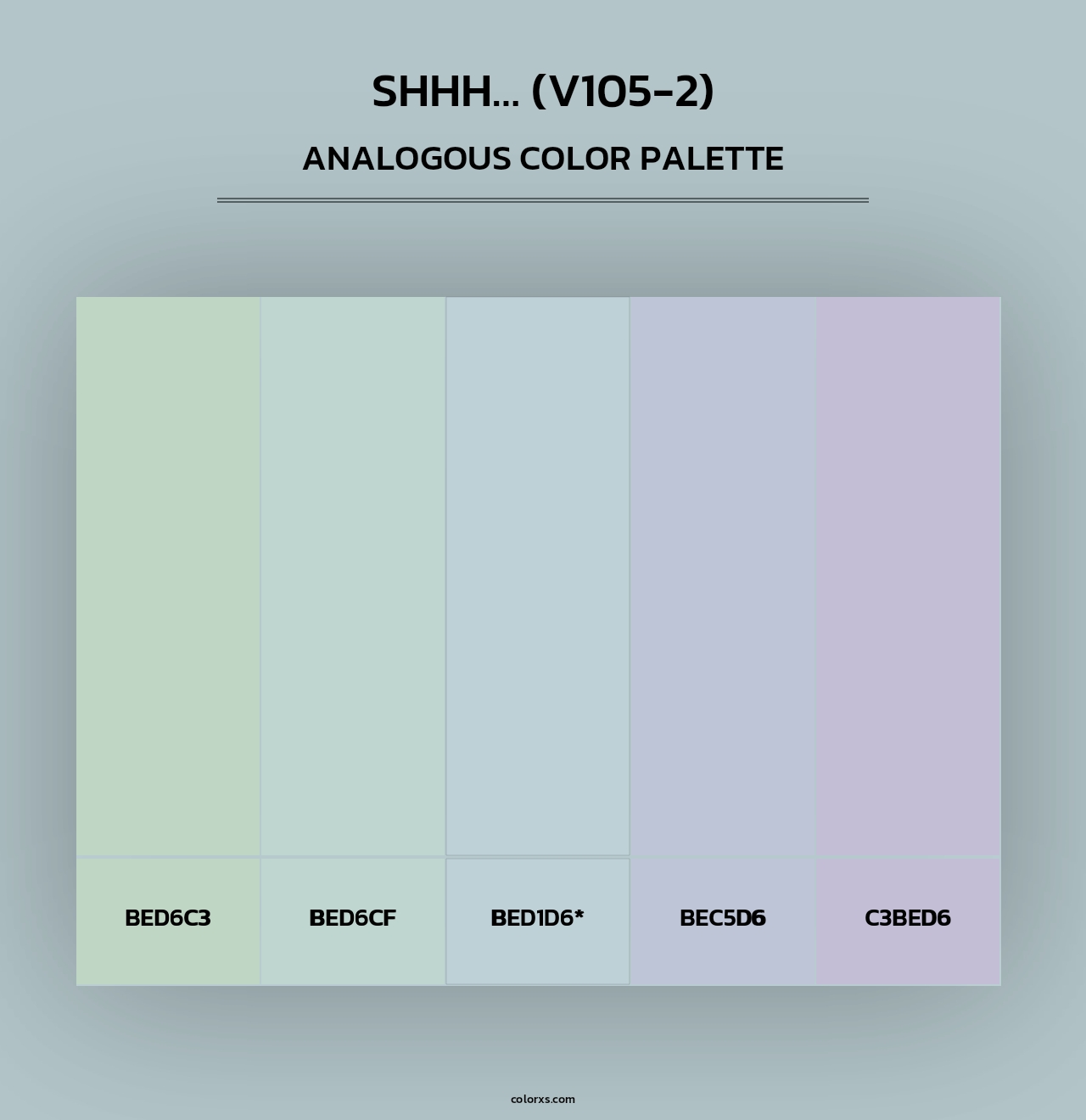Shhh… (V105-2) - Analogous Color Palette