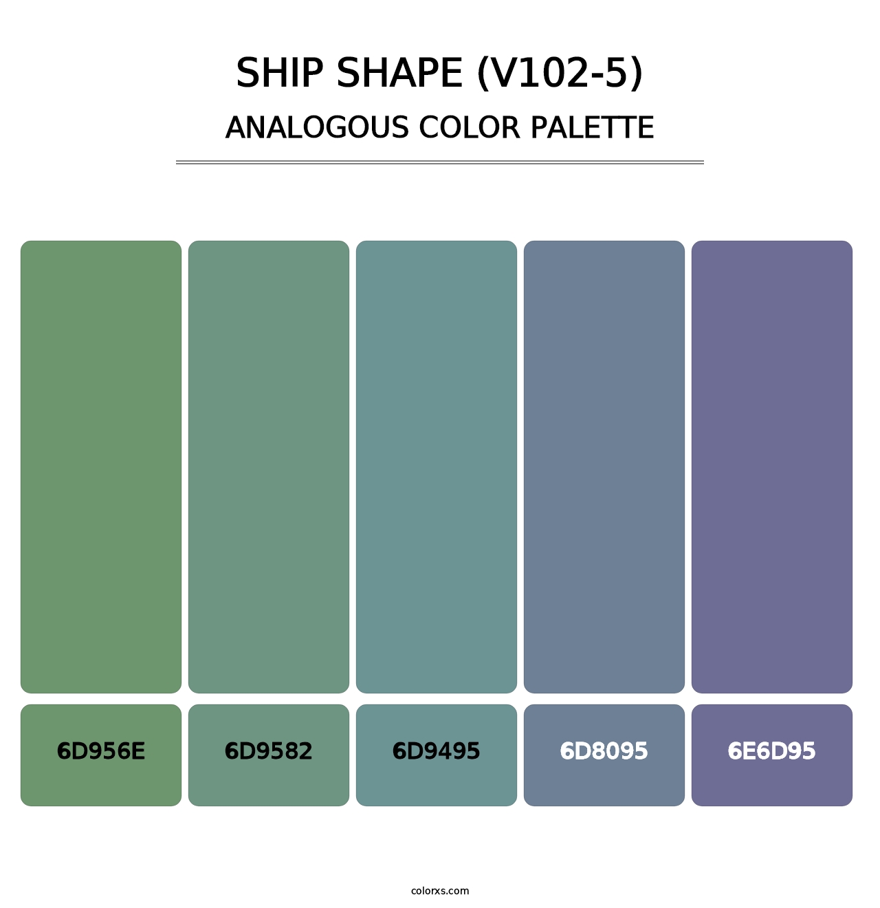 Ship Shape (V102-5) - Analogous Color Palette