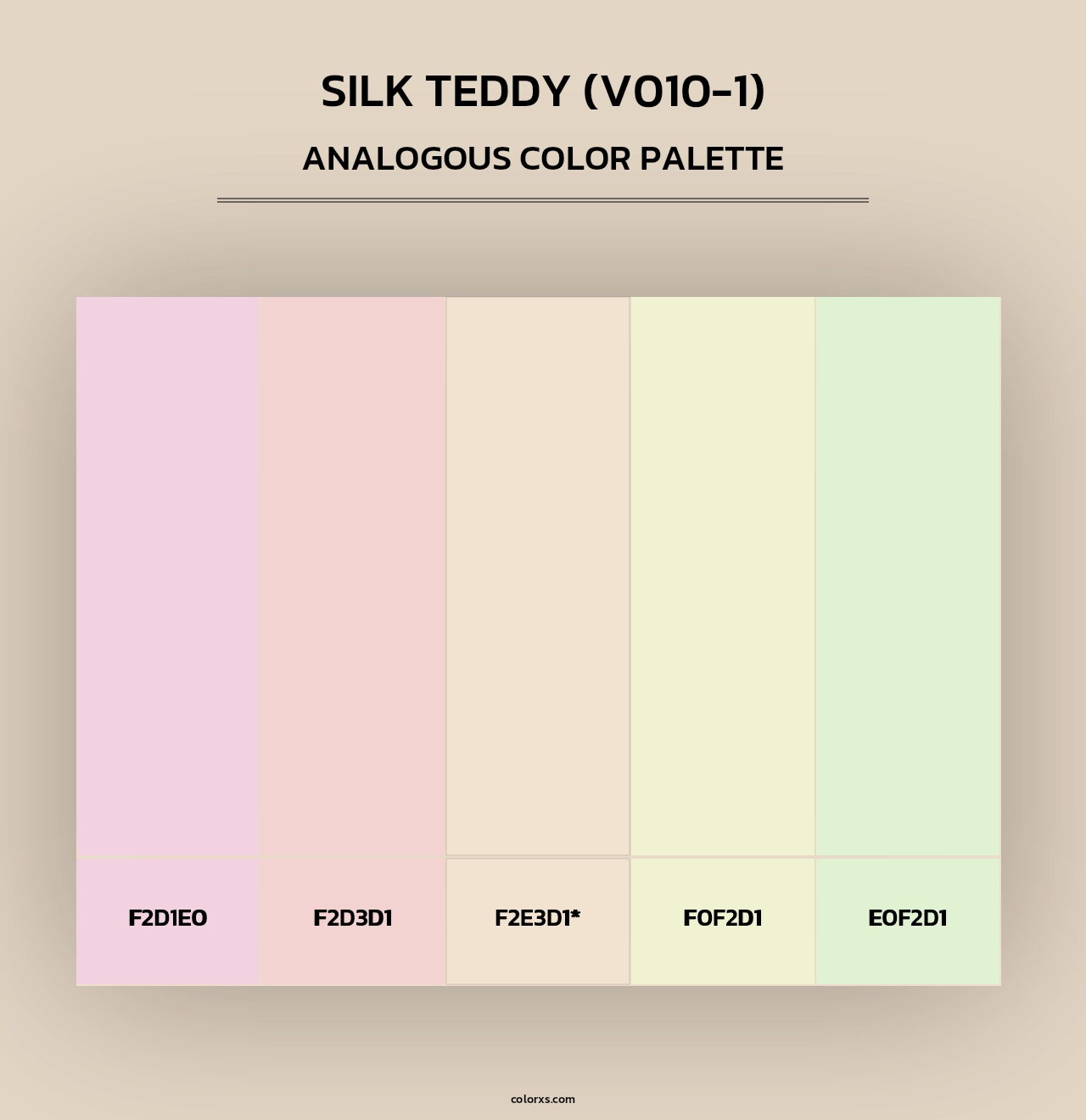 Silk Teddy (V010-1) - Analogous Color Palette