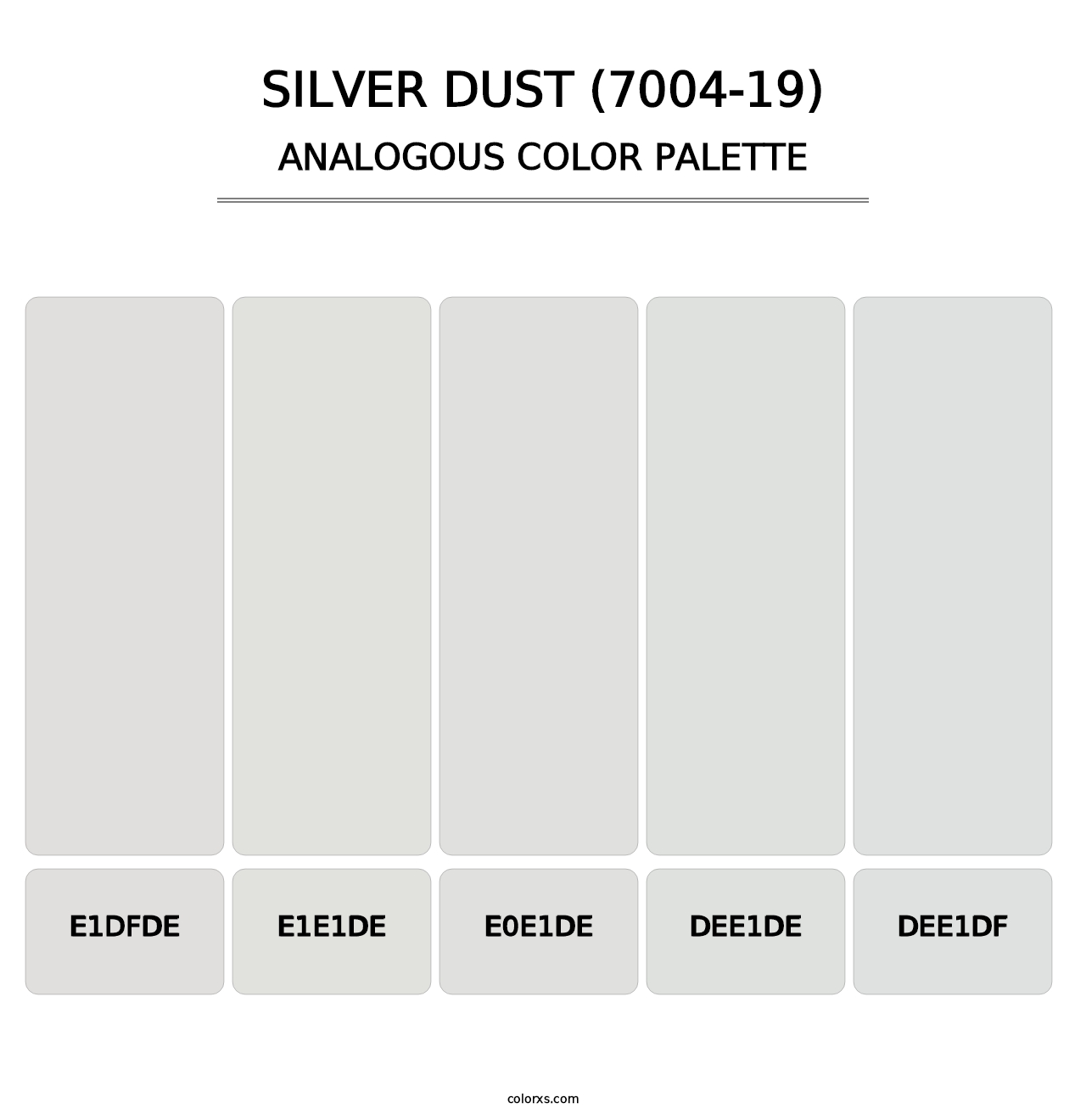 Silver Dust (7004-19) - Analogous Color Palette