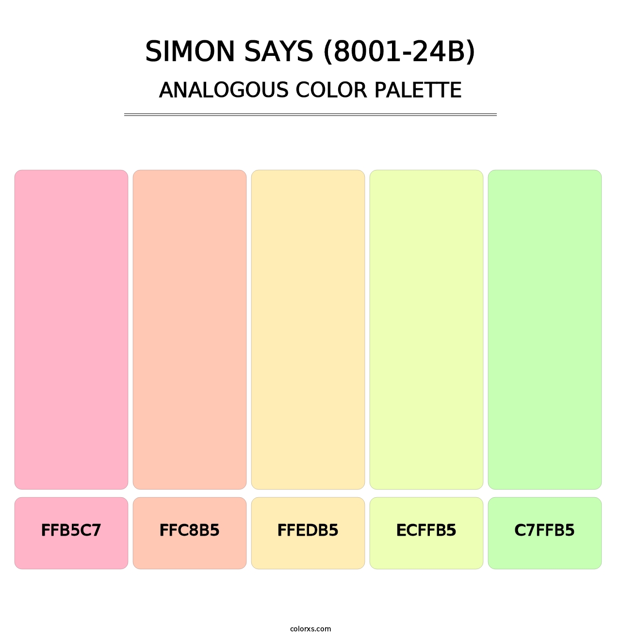 Simon Says (8001-24B) - Analogous Color Palette