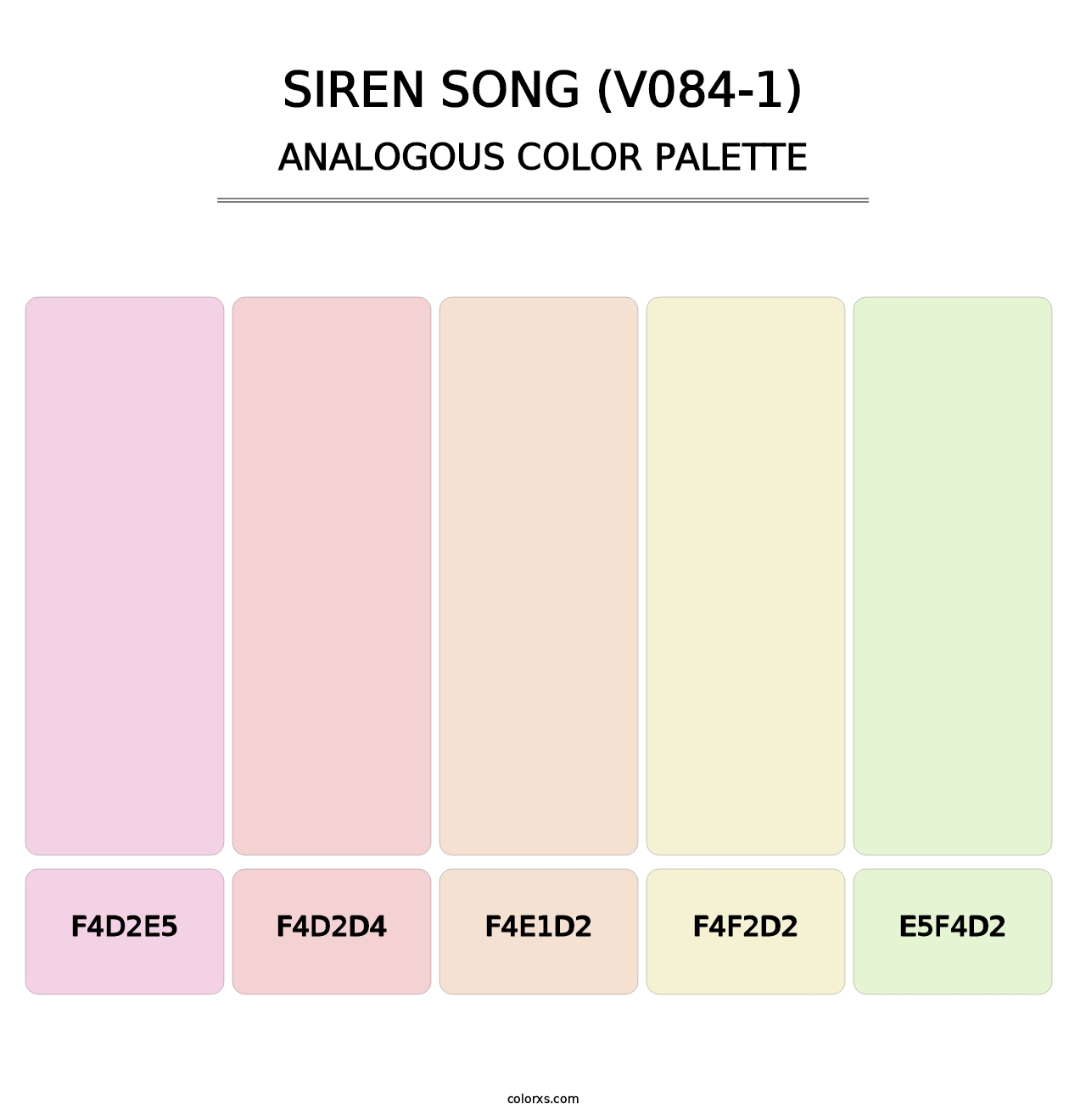 Siren Song (V084-1) - Analogous Color Palette
