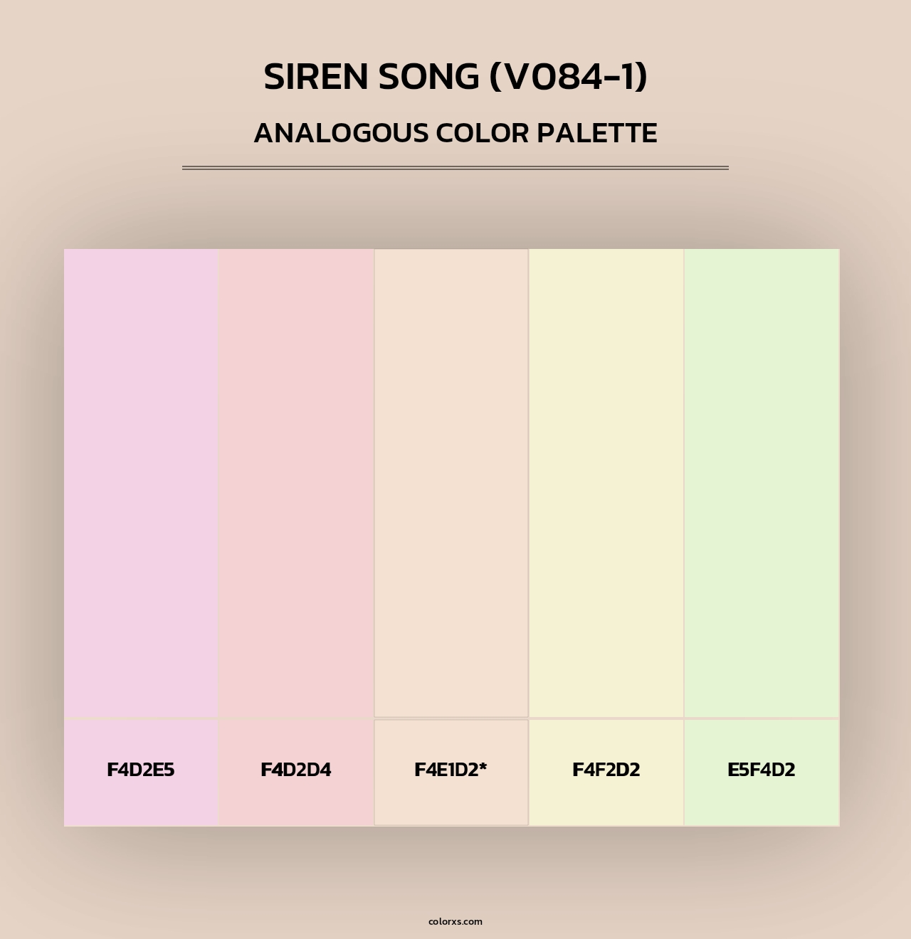 Siren Song (V084-1) - Analogous Color Palette