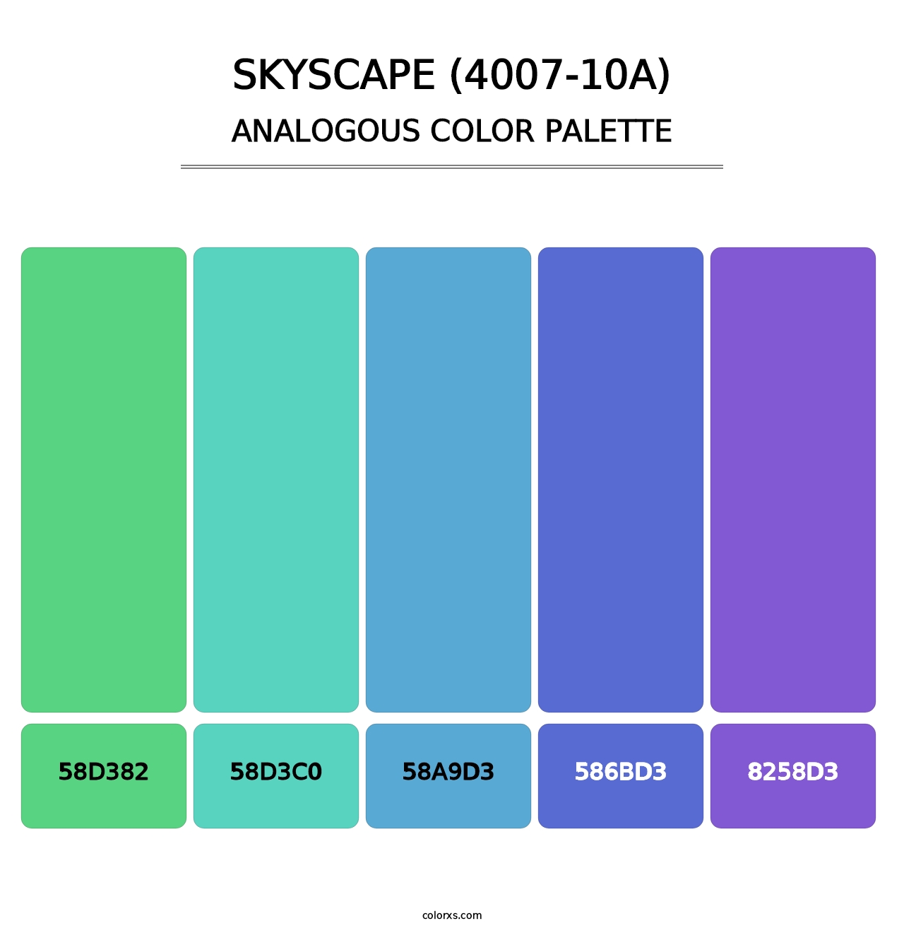 Skyscape (4007-10A) - Analogous Color Palette