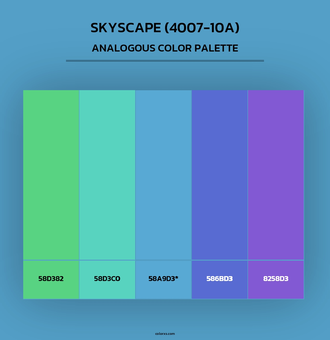 Skyscape (4007-10A) - Analogous Color Palette